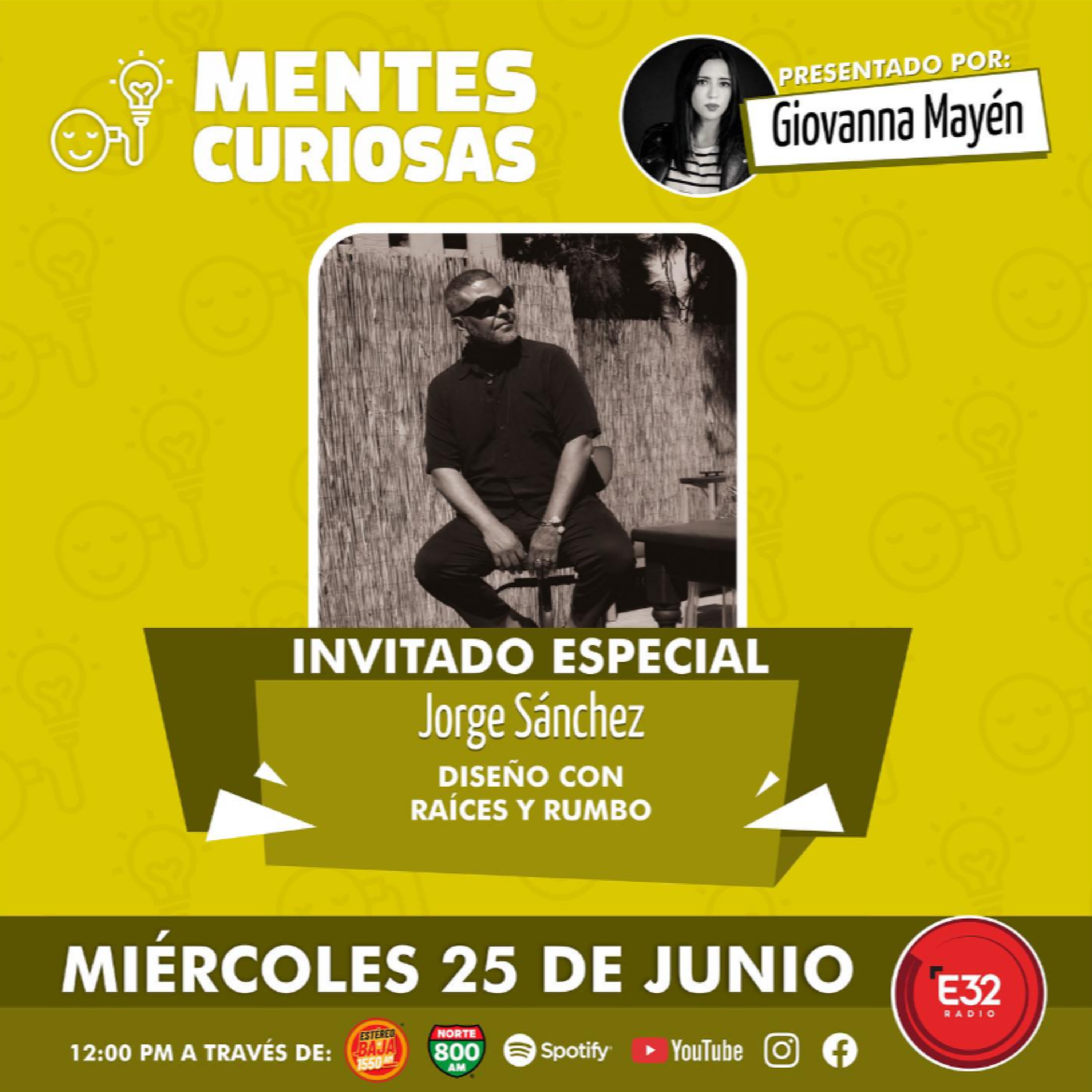Portada de Mentes Curiosas con Giovanna Mayén