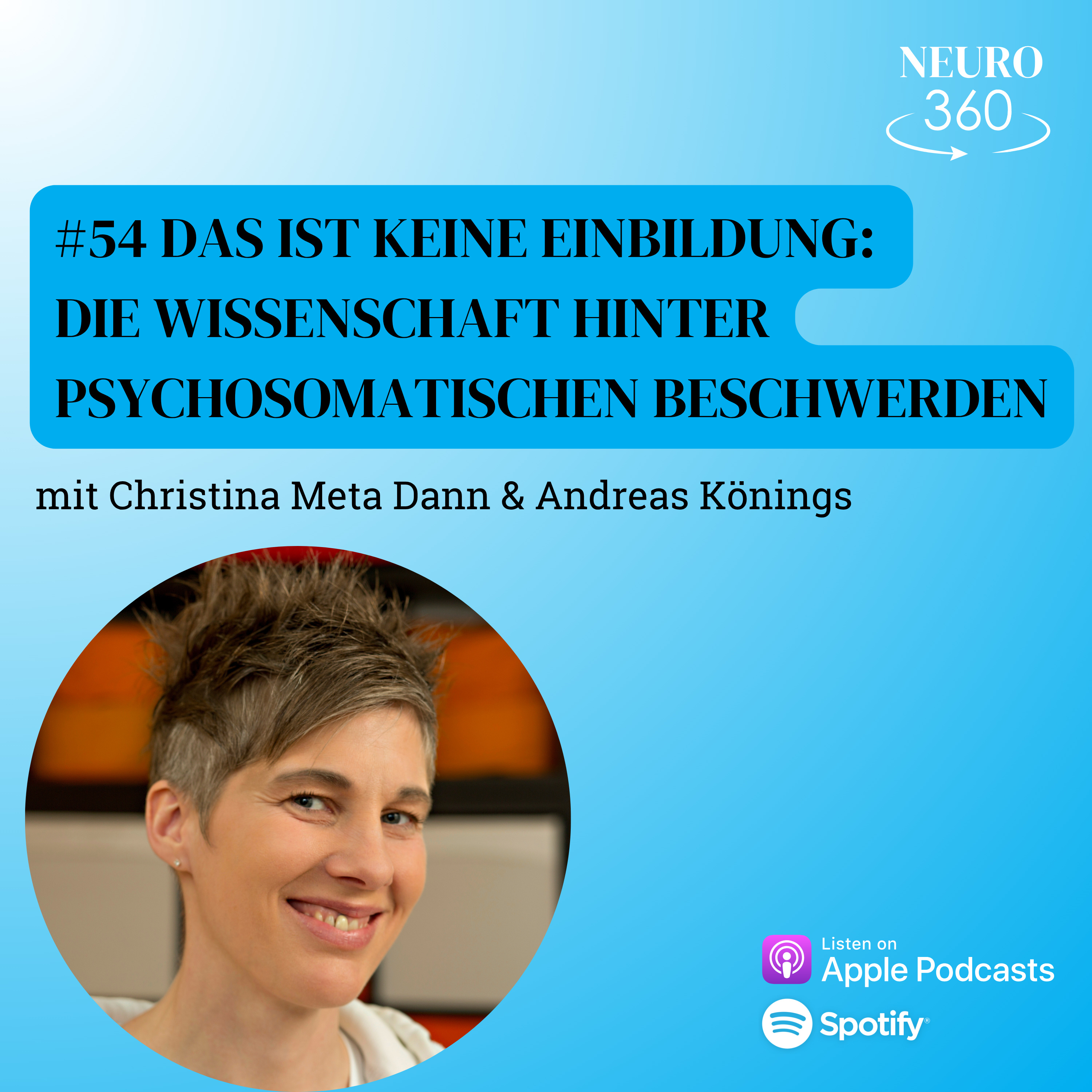 #54 Das ist keine Einbildung - Die Wissenschaft hinter psychosomatischen Beschwerden mit Christina Meta Dann episode artwork