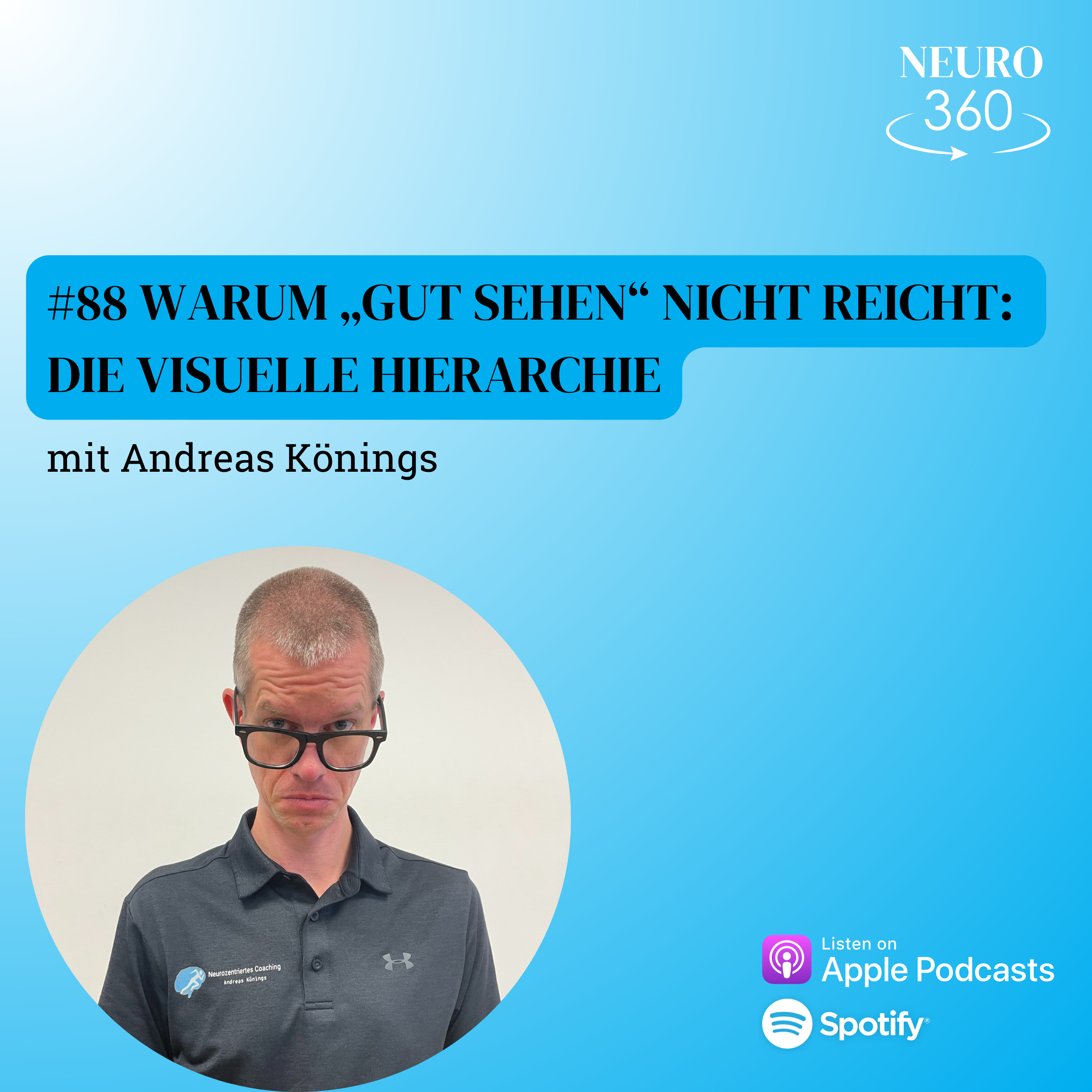 #88 Warum „gut sehen“ nicht reicht: Die visuelle Hierarchie episode artwork
