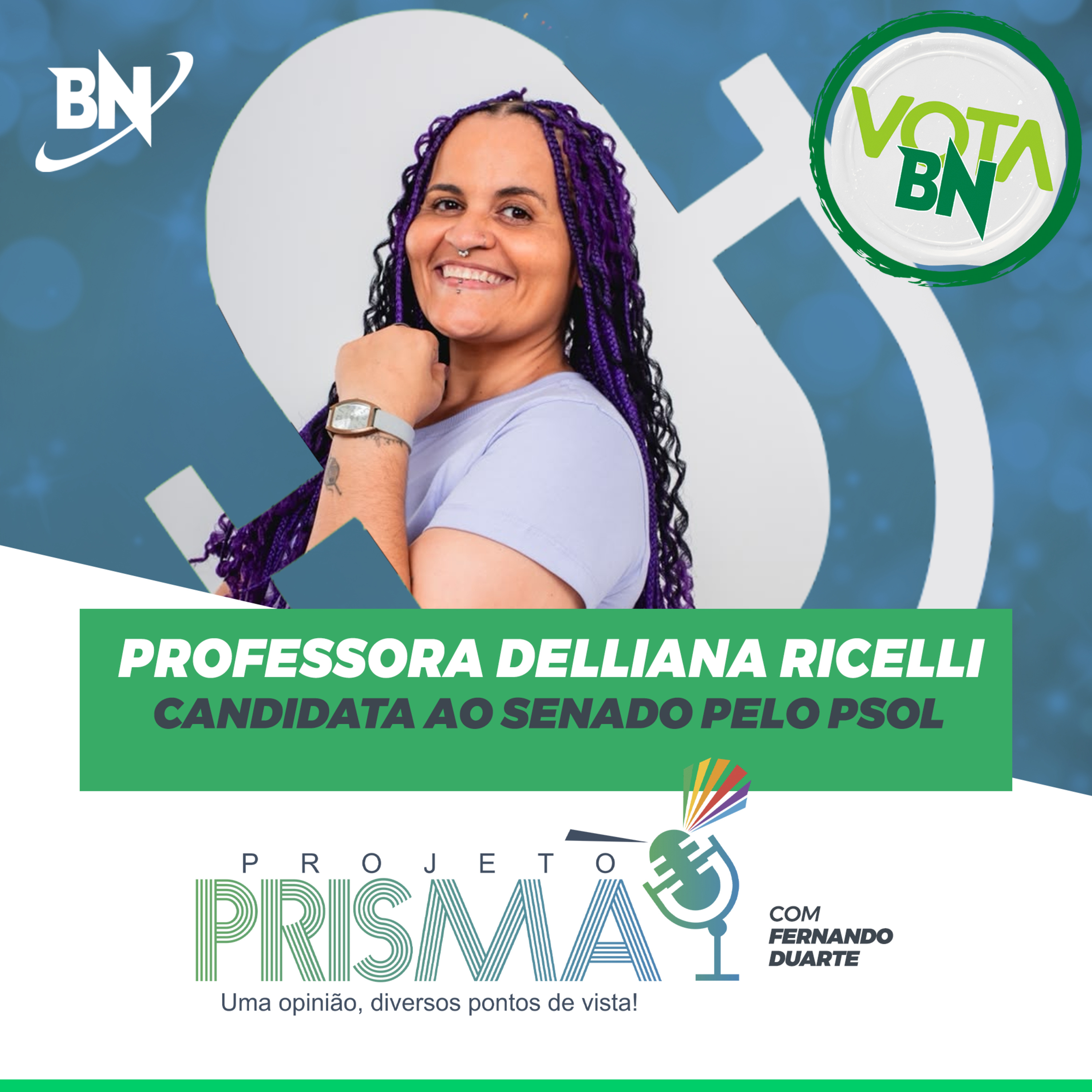EP188 - Professora Delliana Ricelli | candidata ao Senado pelo PSOL episode artwork