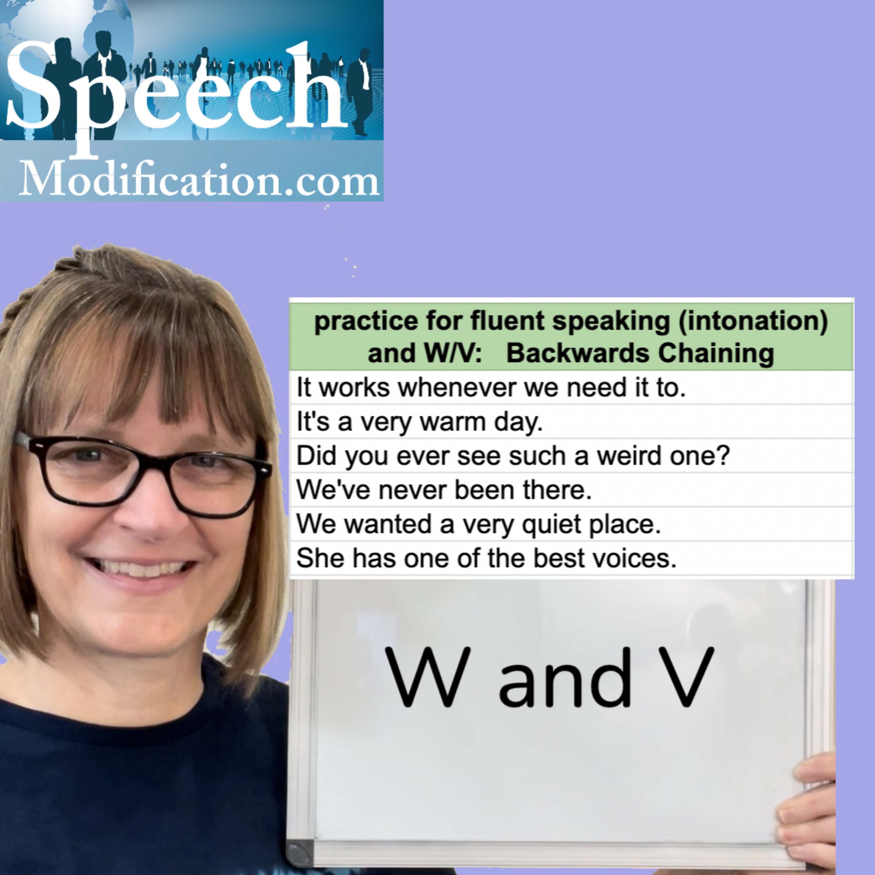 Shadowing: W and V, Backwards Chaining Intonation