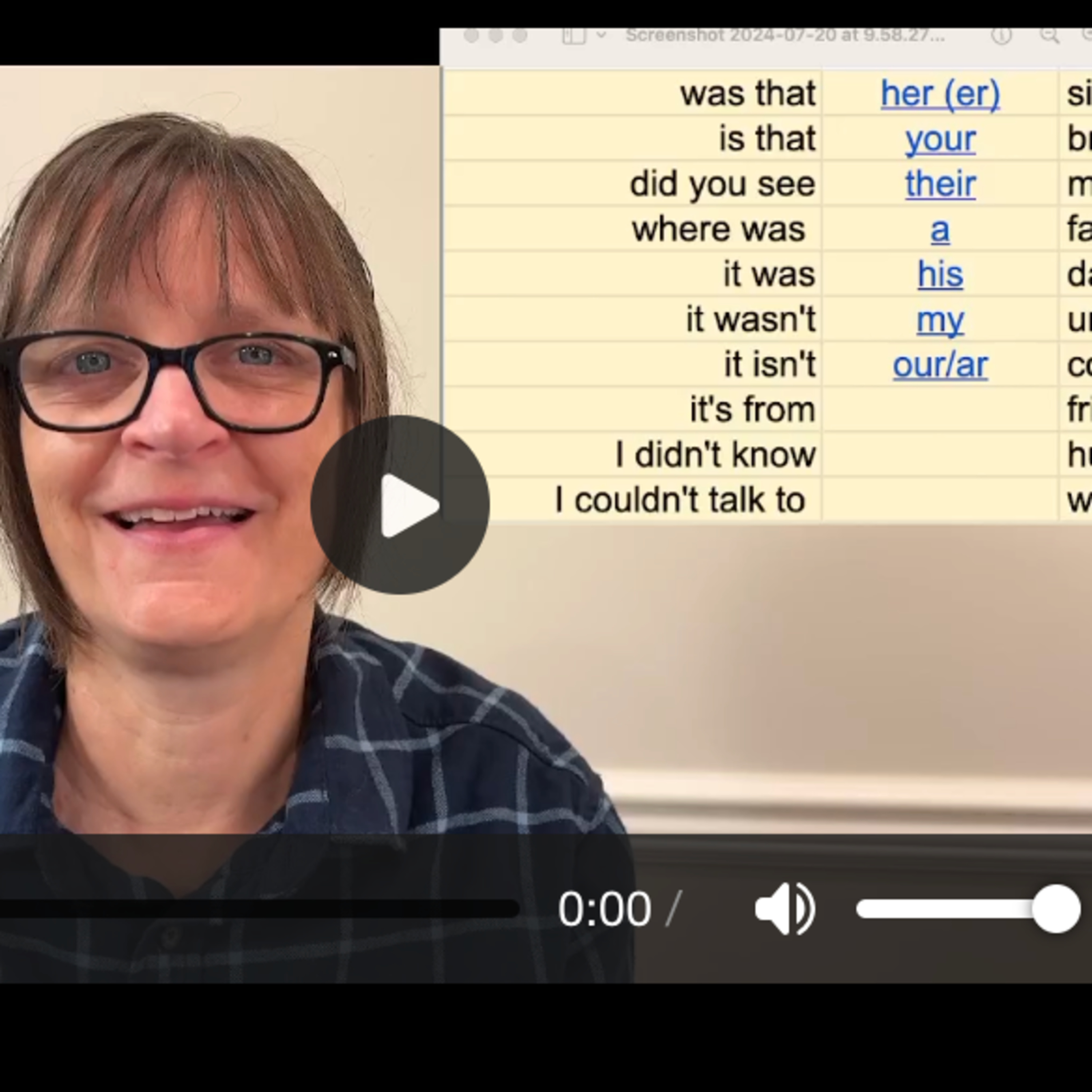 Shadowing Phrases with Was and Wasn't