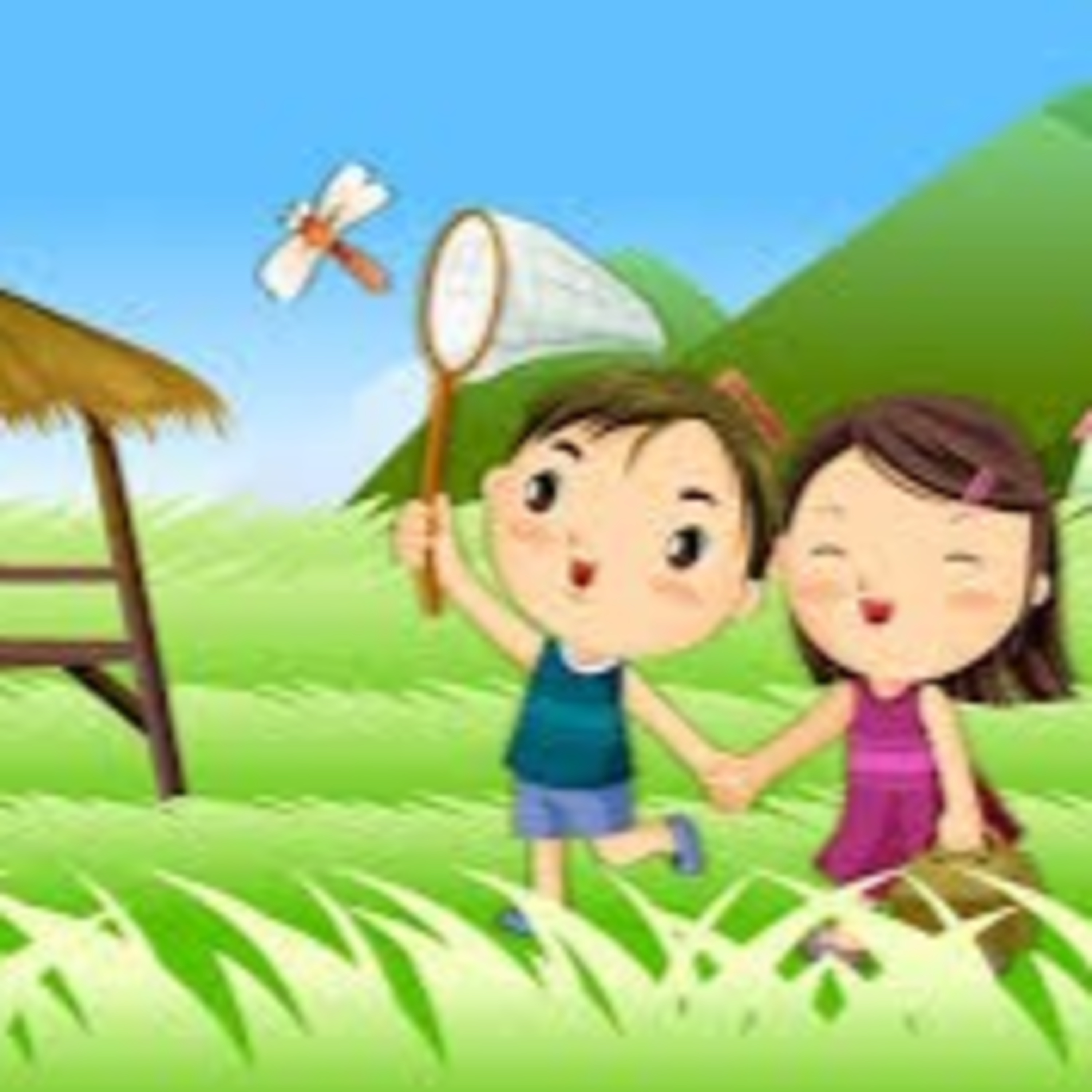 Đôi bạn nhỏ trong truyện "Dưa vàng đậu bạc"