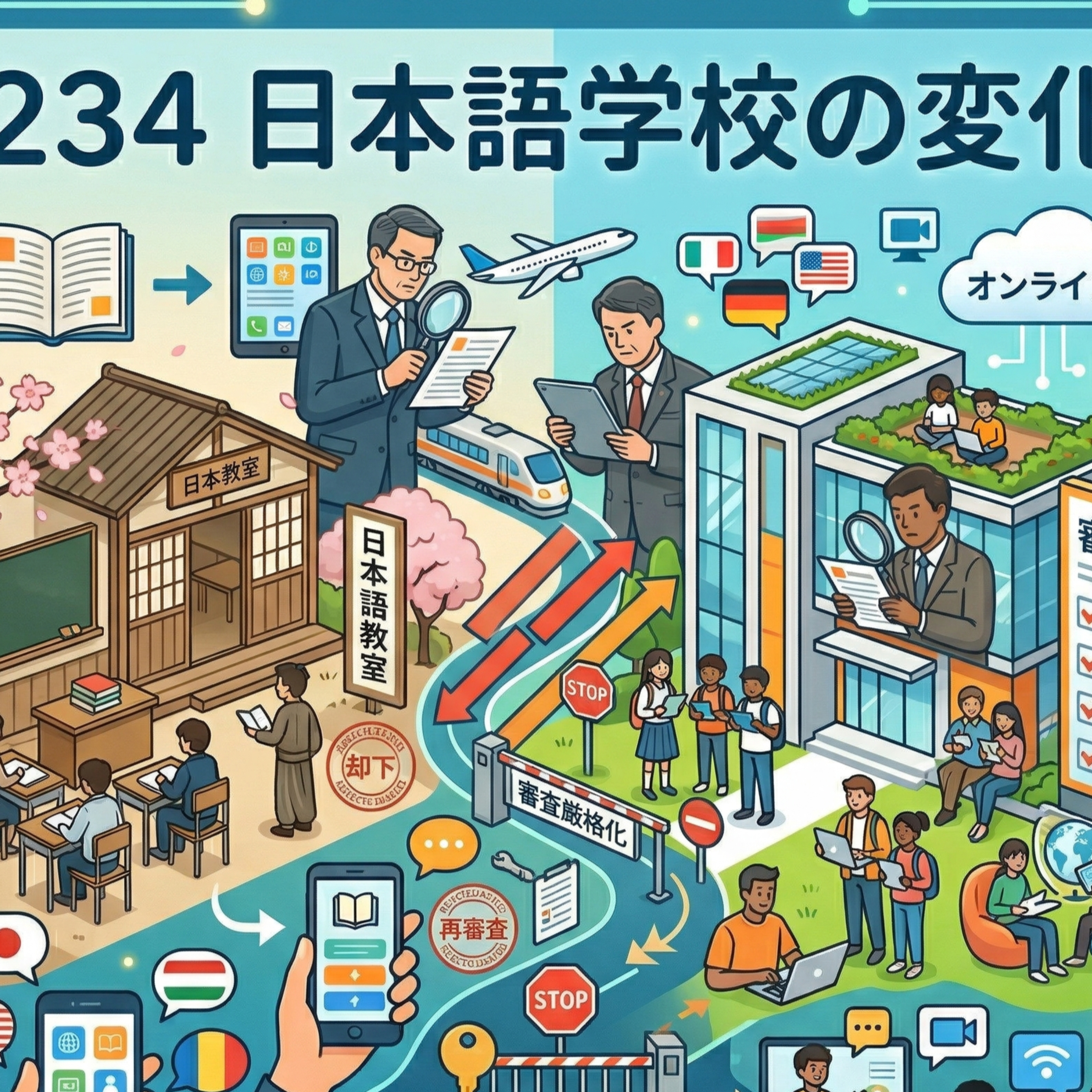 224 日本語学校の変化の話