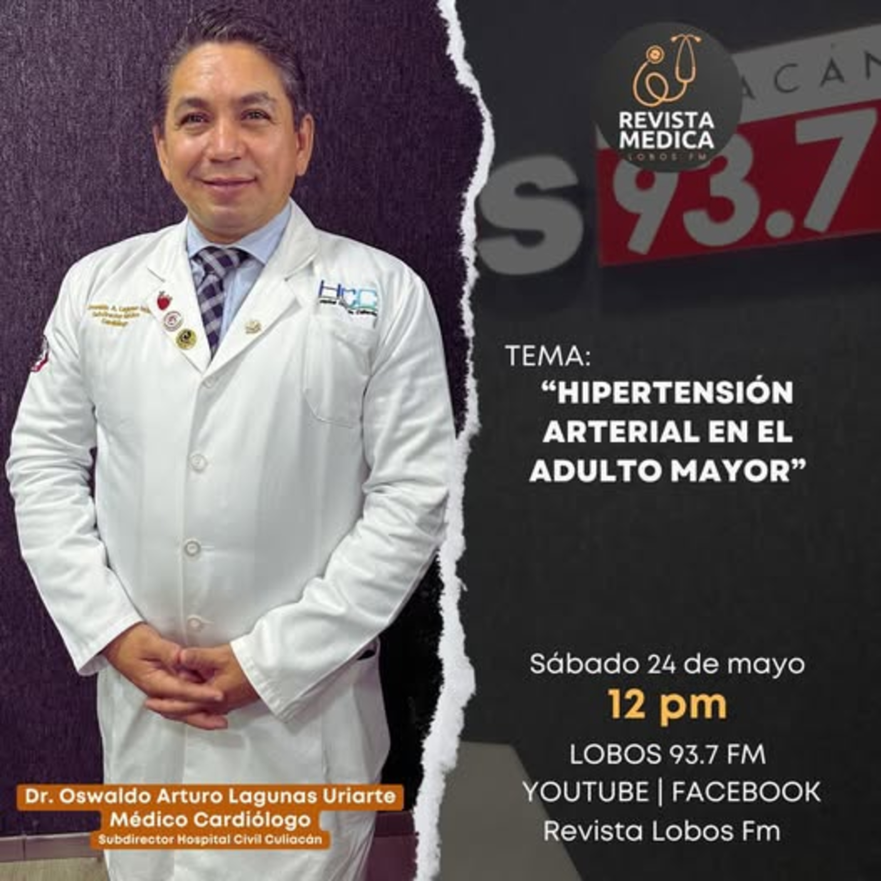 T3E16 Hipertensión Arterial en el Adulto Mayor - Dr. Oswaldo Arturo Lagunas Uriarte - Médico Cardiólogo episode artwork