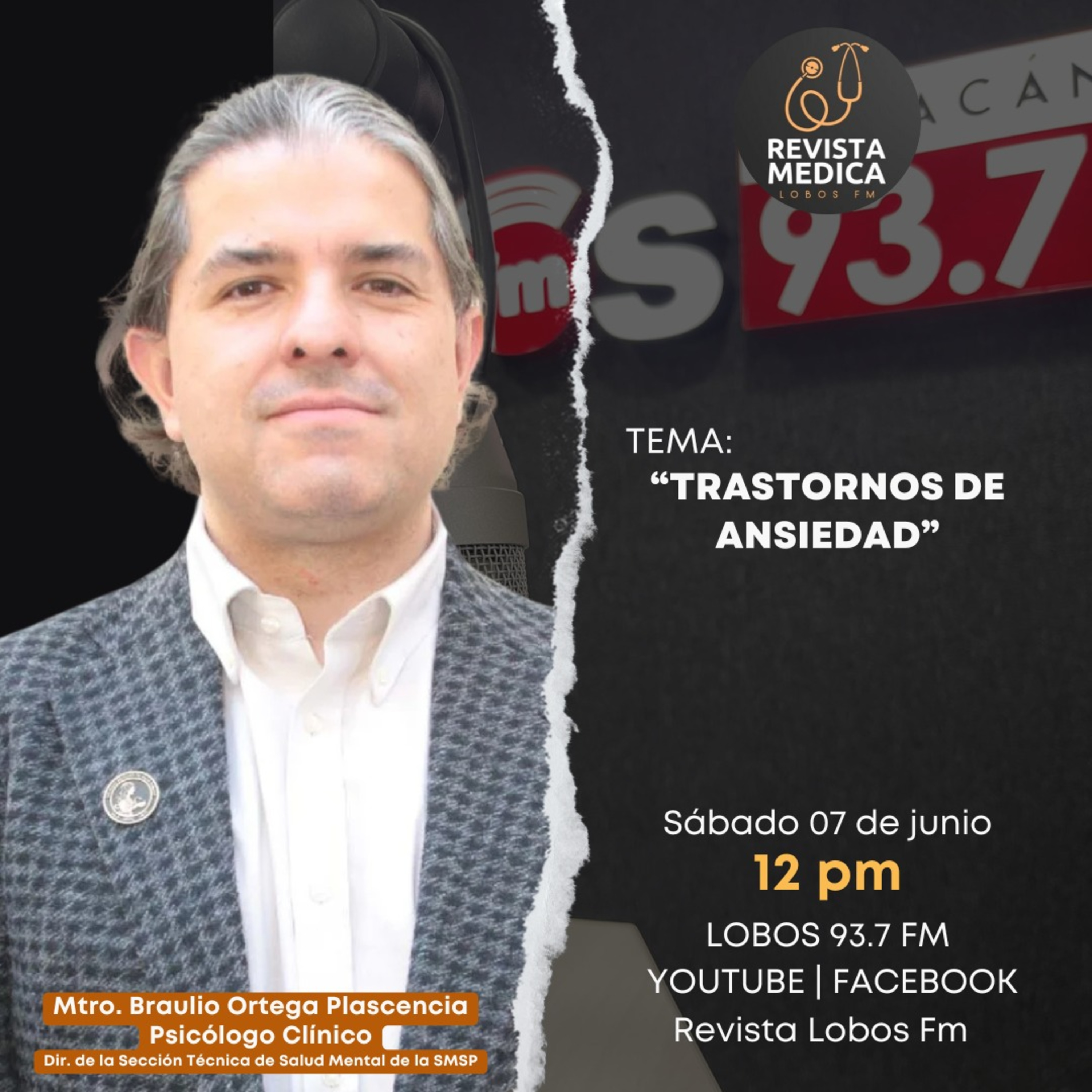 T3E18 Trastornos de Ansiedad - Mtro. Braulio Ortega Plascencia - Director de la Sección Tecnica de Salud Mental de la Sociedad Mexicana de Salud Pública episode artwork