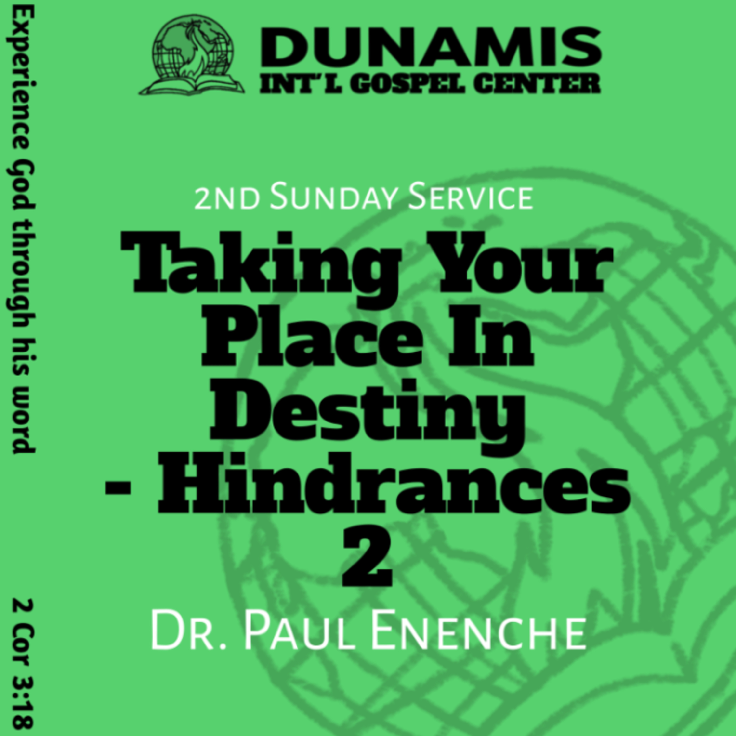 Taking Your Place In Destiny - Hindrances 2