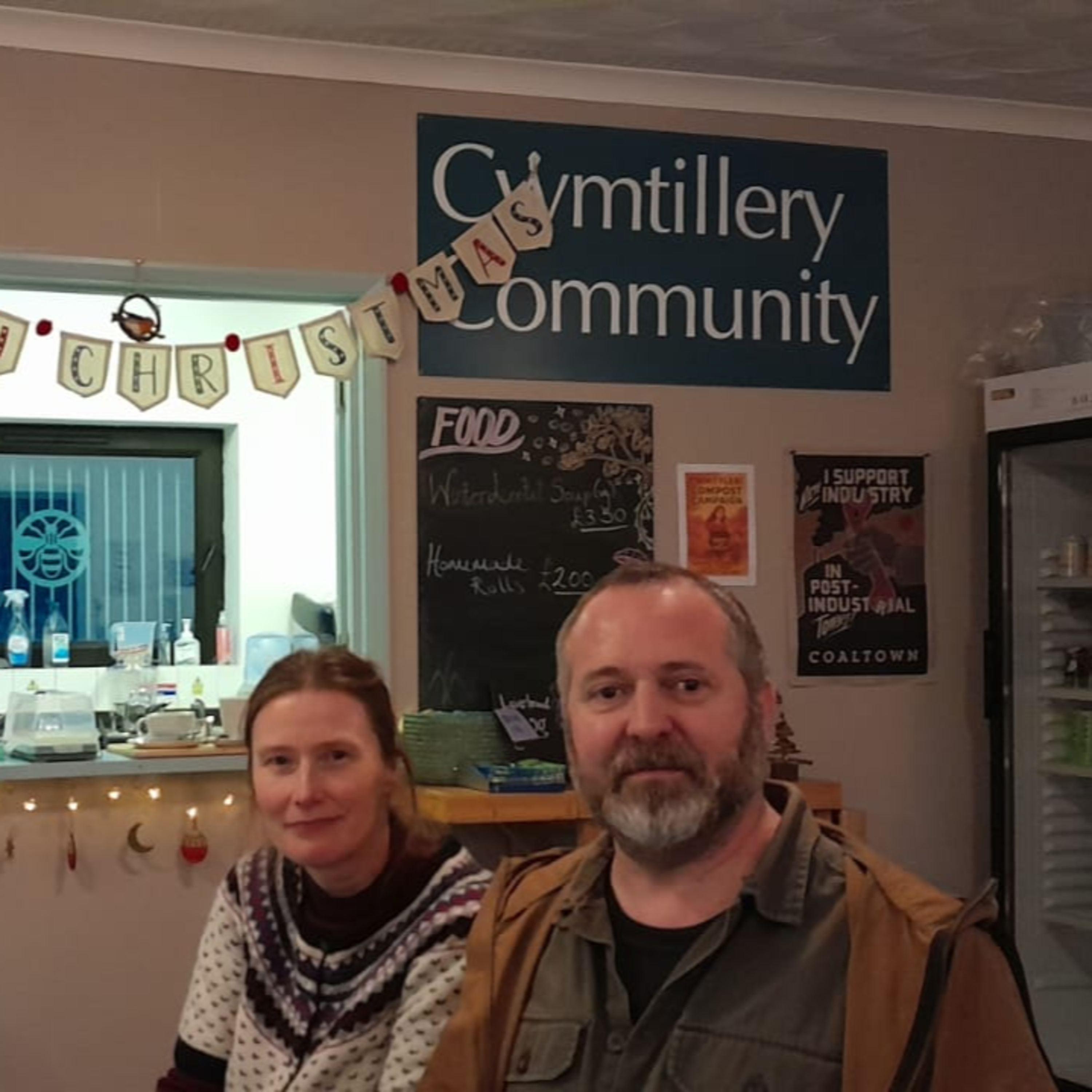 A South Wales community café is responding to a major coal tip landslide