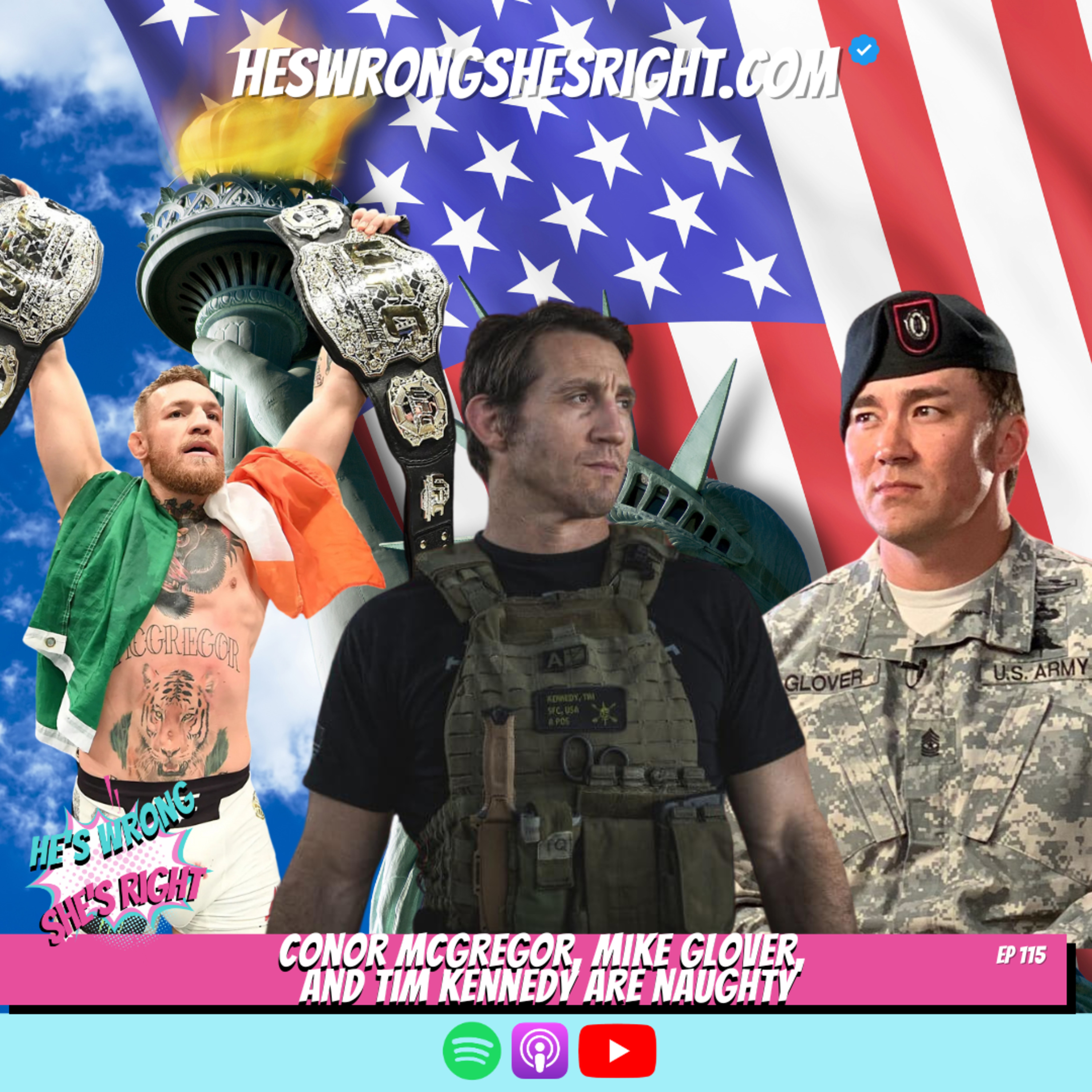 Conor McGregor, Mike Glover, and Tim Kennedy are naughty - HWSR Ep 115 episode artwork