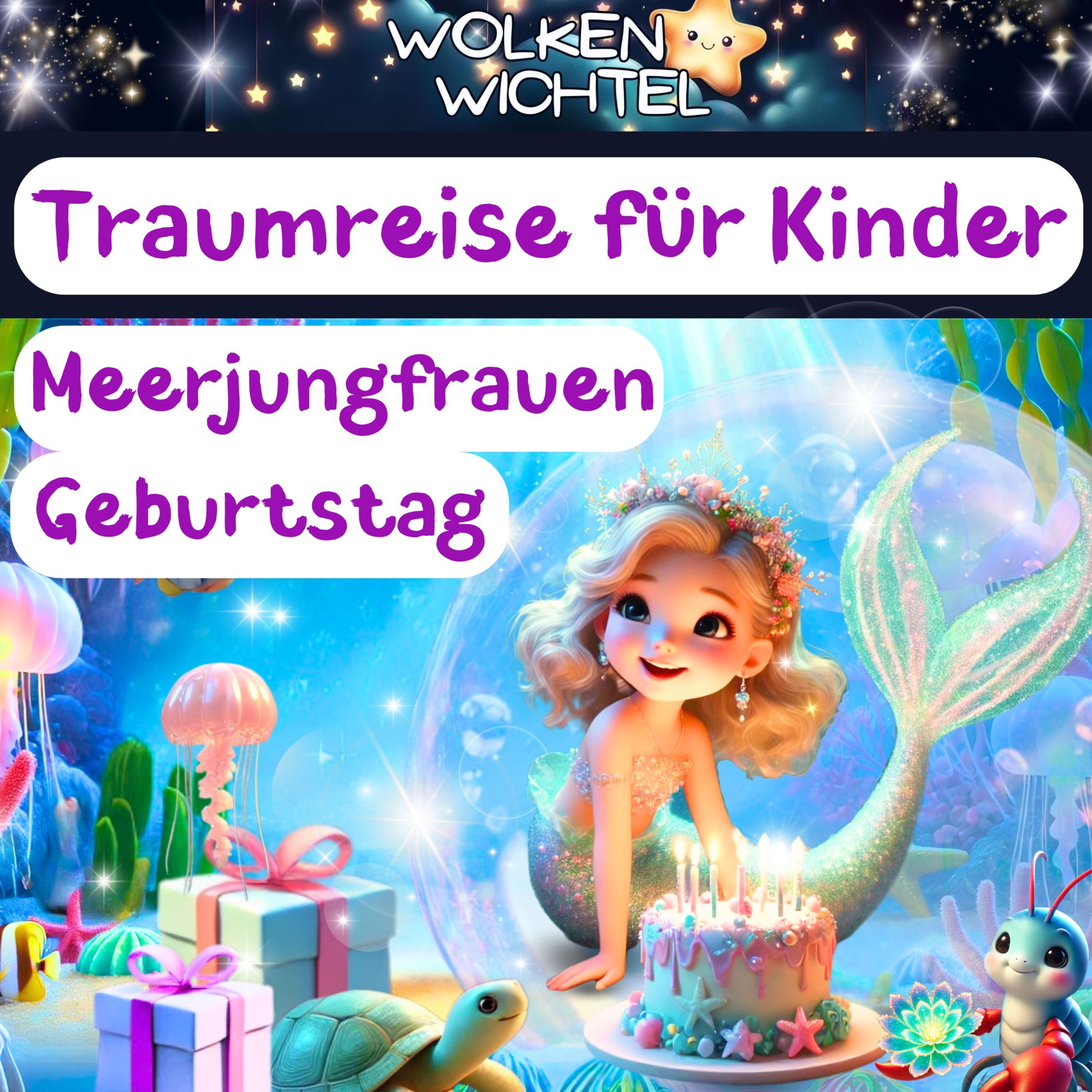 Traumreise für Kinder zum Einschlafen – Meerjungfrauen Geburtstag episode artwork