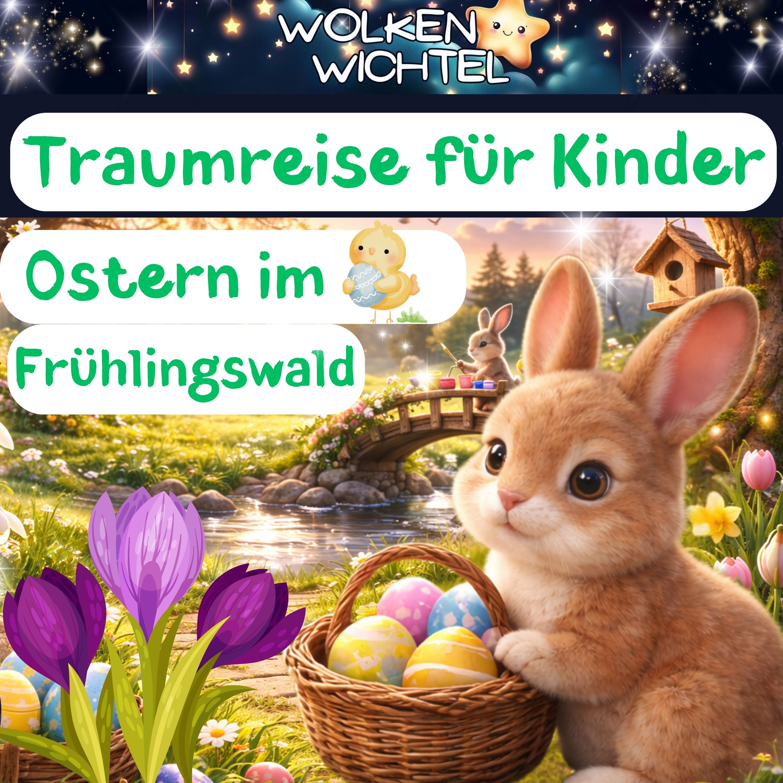 Traumreise für Kinder | Ostern im Frühlingswald 🌸🐰 | Ostergeschichte | WolkenWichtel episode artwork