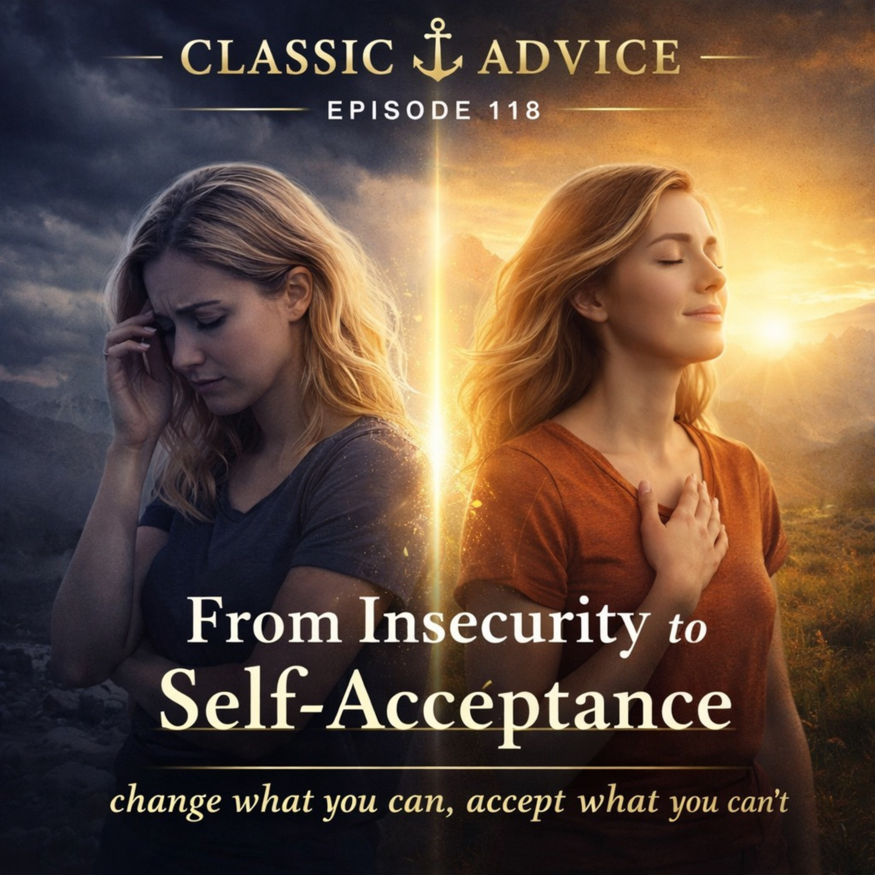 E118 From Insecurity To Self-Acceptance - Change What You Can Accept What You Can't