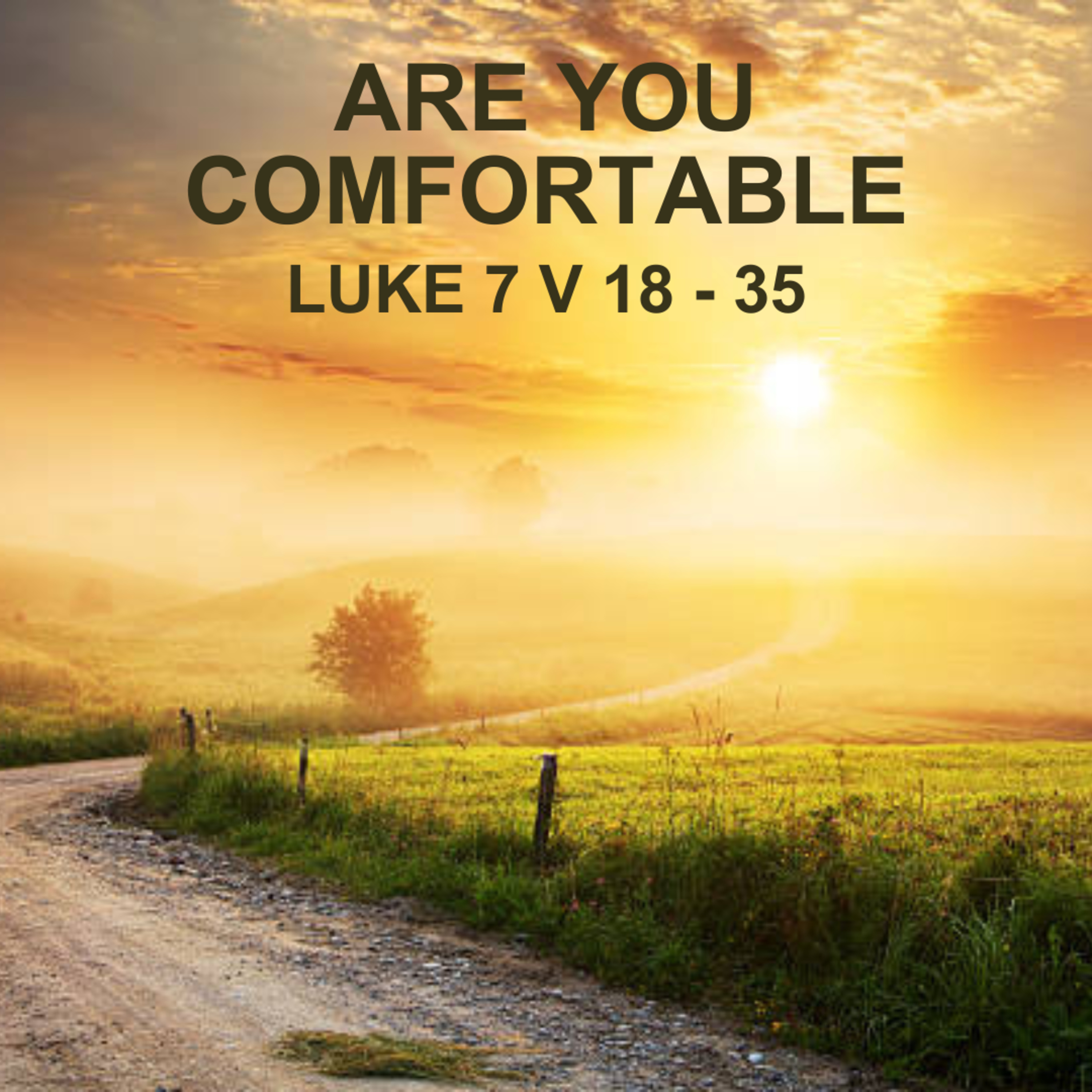 Are You Comfortable?