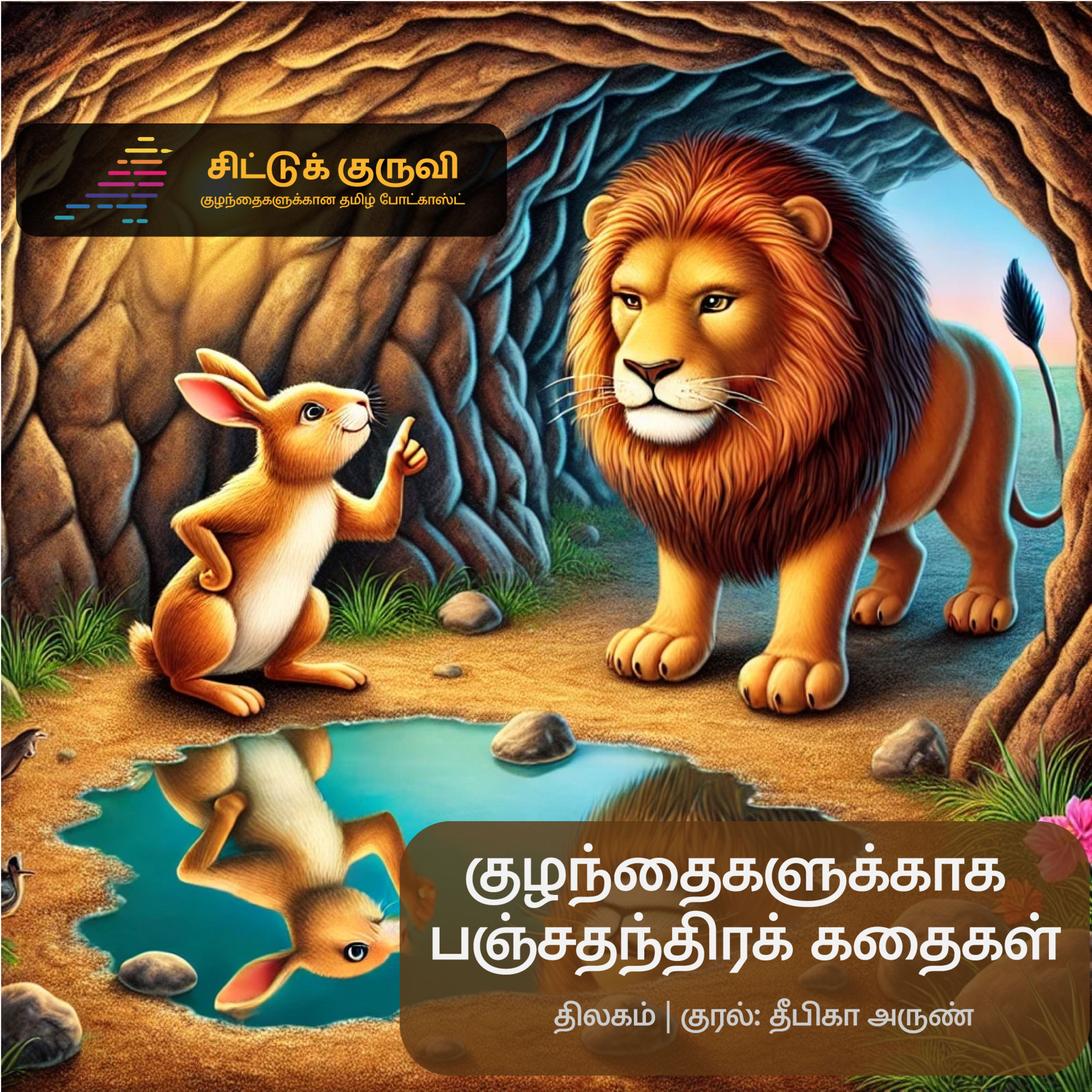 2. குழந்தைகளுக்காக பஞ்சதந்திரக் கதைகள் - சிங்கமும் முயல் குட்டியும்