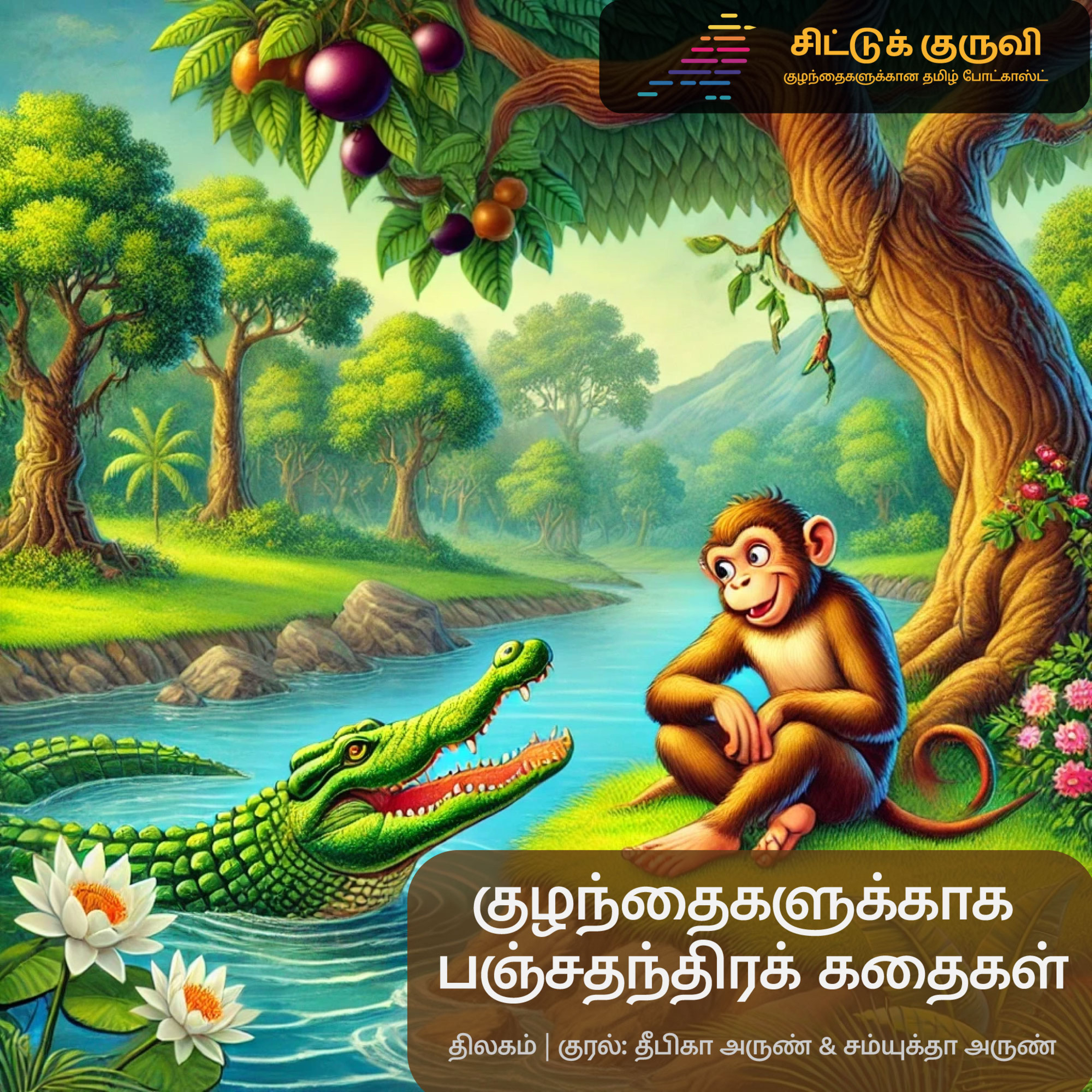 3. குழந்தைகளுக்காக பஞ்சதந்திரக் கதைகள் - குரங்கும் முதலையும்