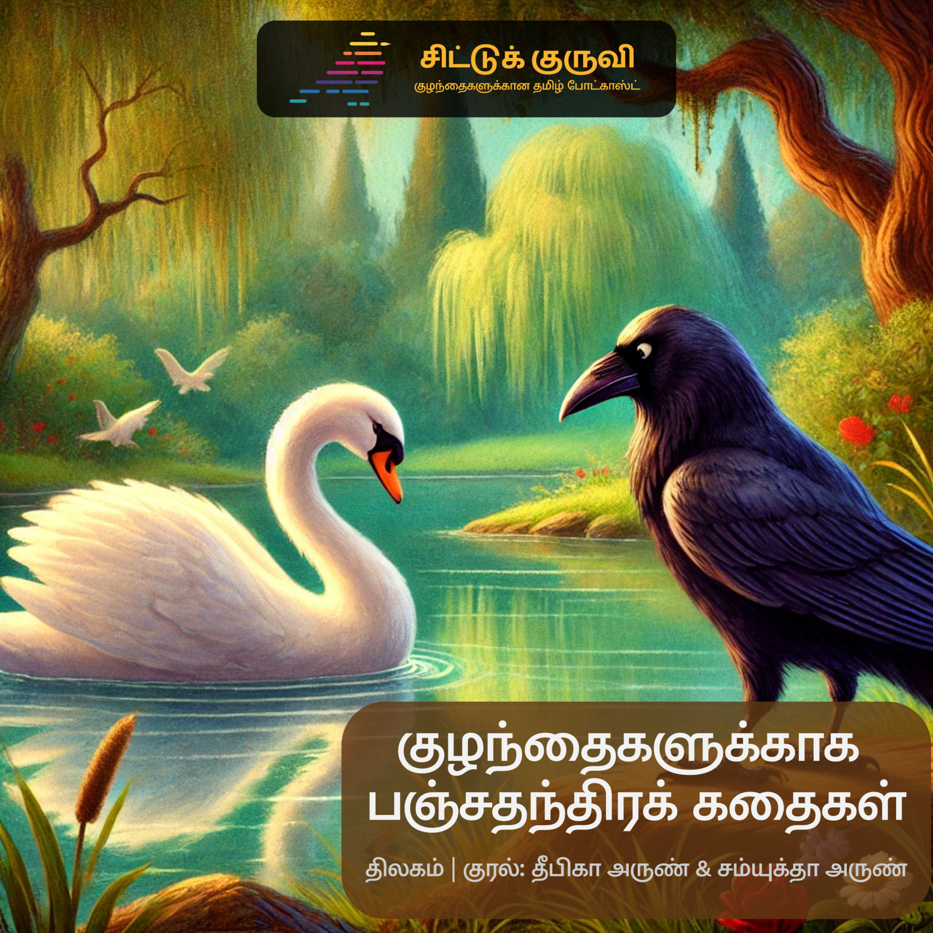 4. குழந்தைகளுக்காக பஞ்சதந்திரக் கதைகள் - காகமும் அன்னப்பறவையும்