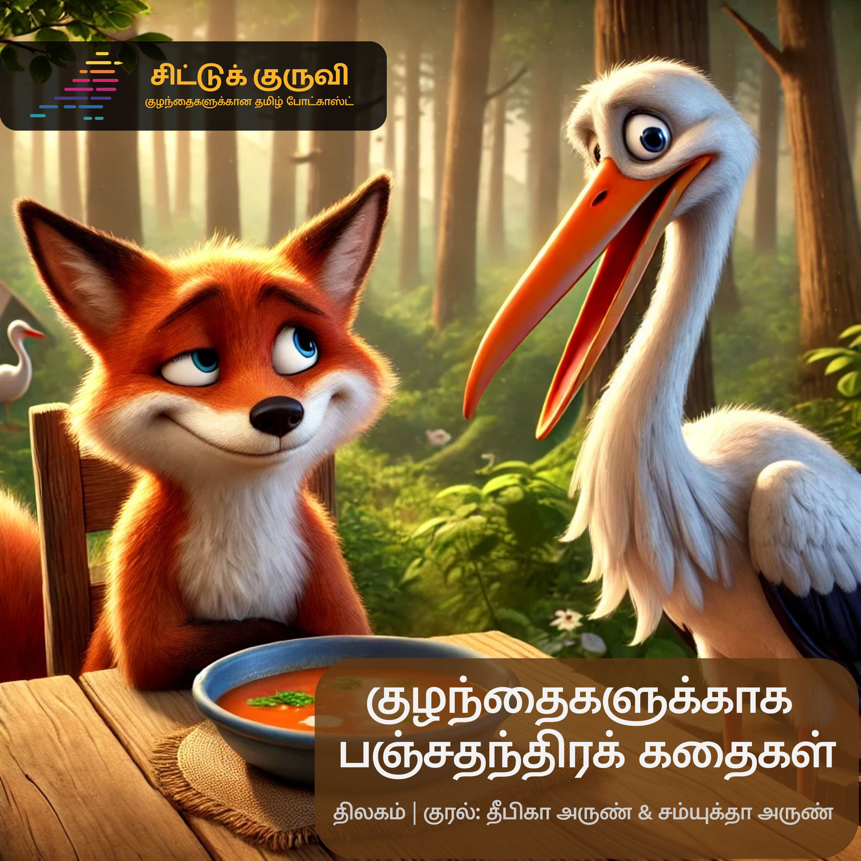 6. குழந்தைகளுக்காக பஞ்சதந்திரக் கதைகள் - நரியும் கொக்கும்