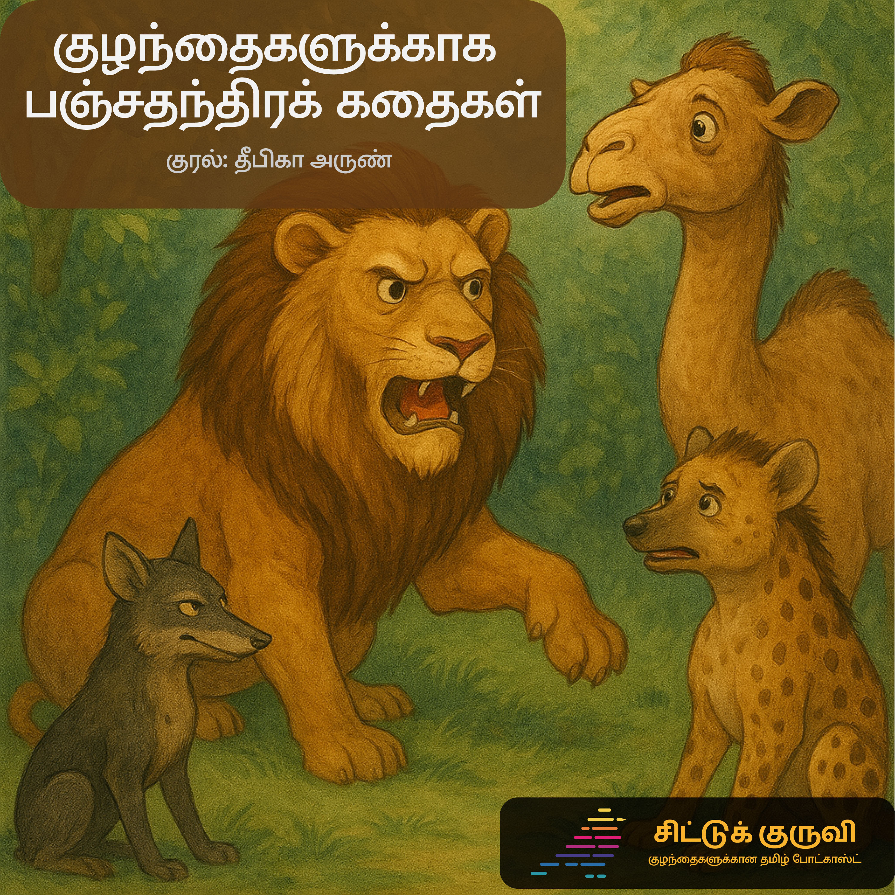 12. குழந்தைகளுக்காக பஞ்சதந்திரக் கதைகள் - சிங்கமும் ஒட்டகமும்