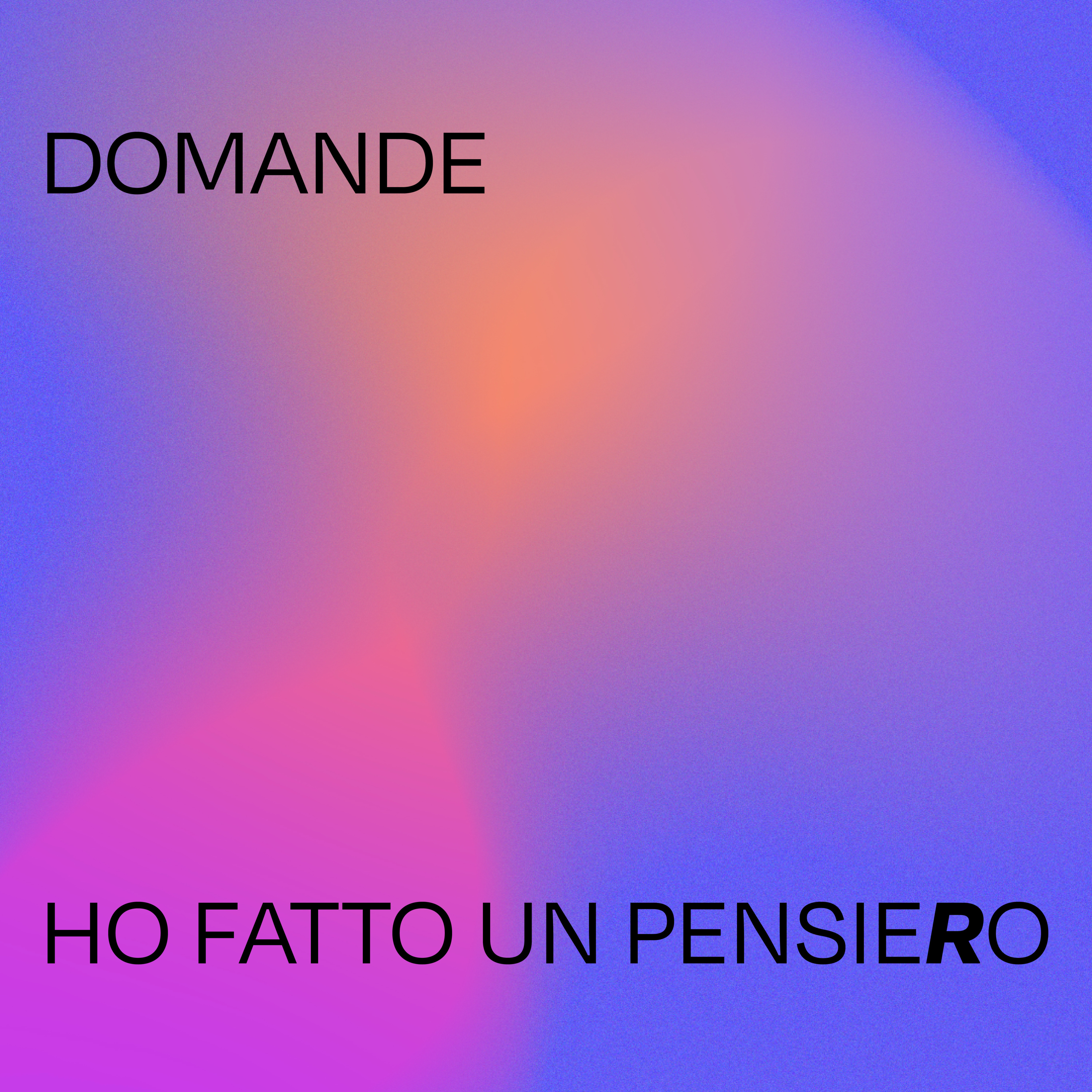 Ho fatto un pensiero