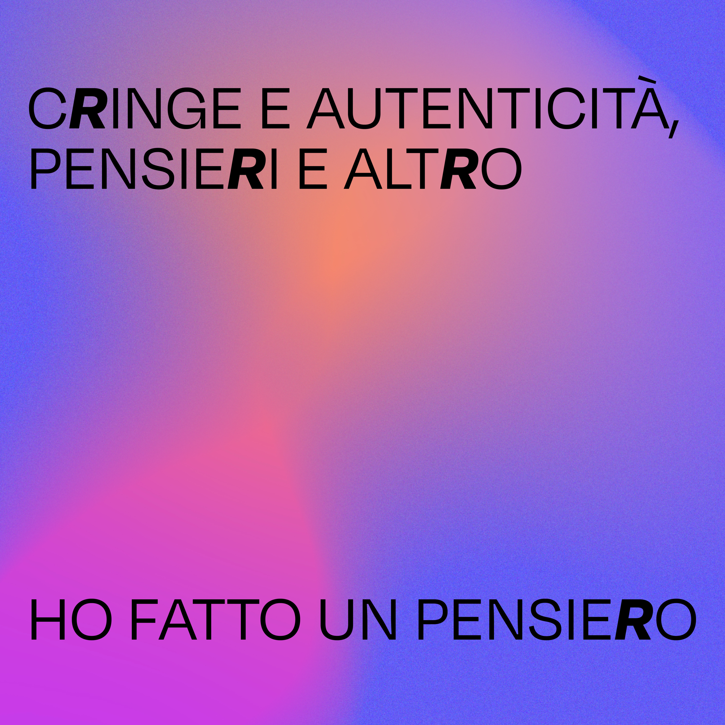 Ho fatto un pensiero