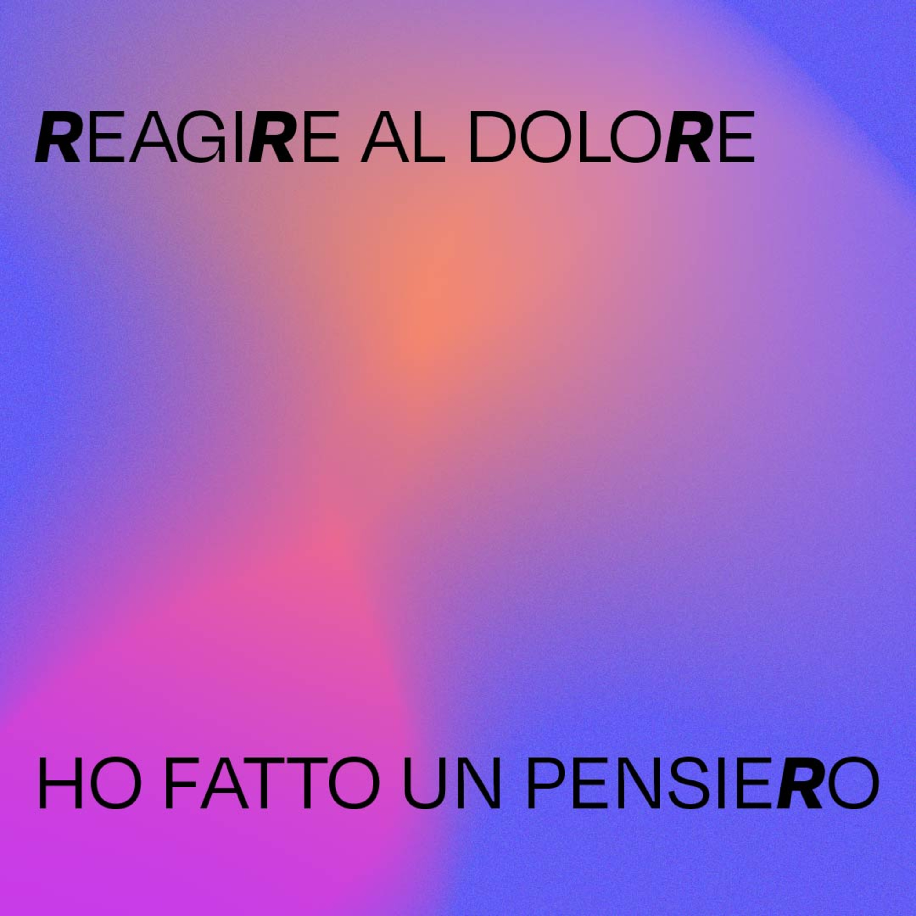 Ho fatto un pensiero