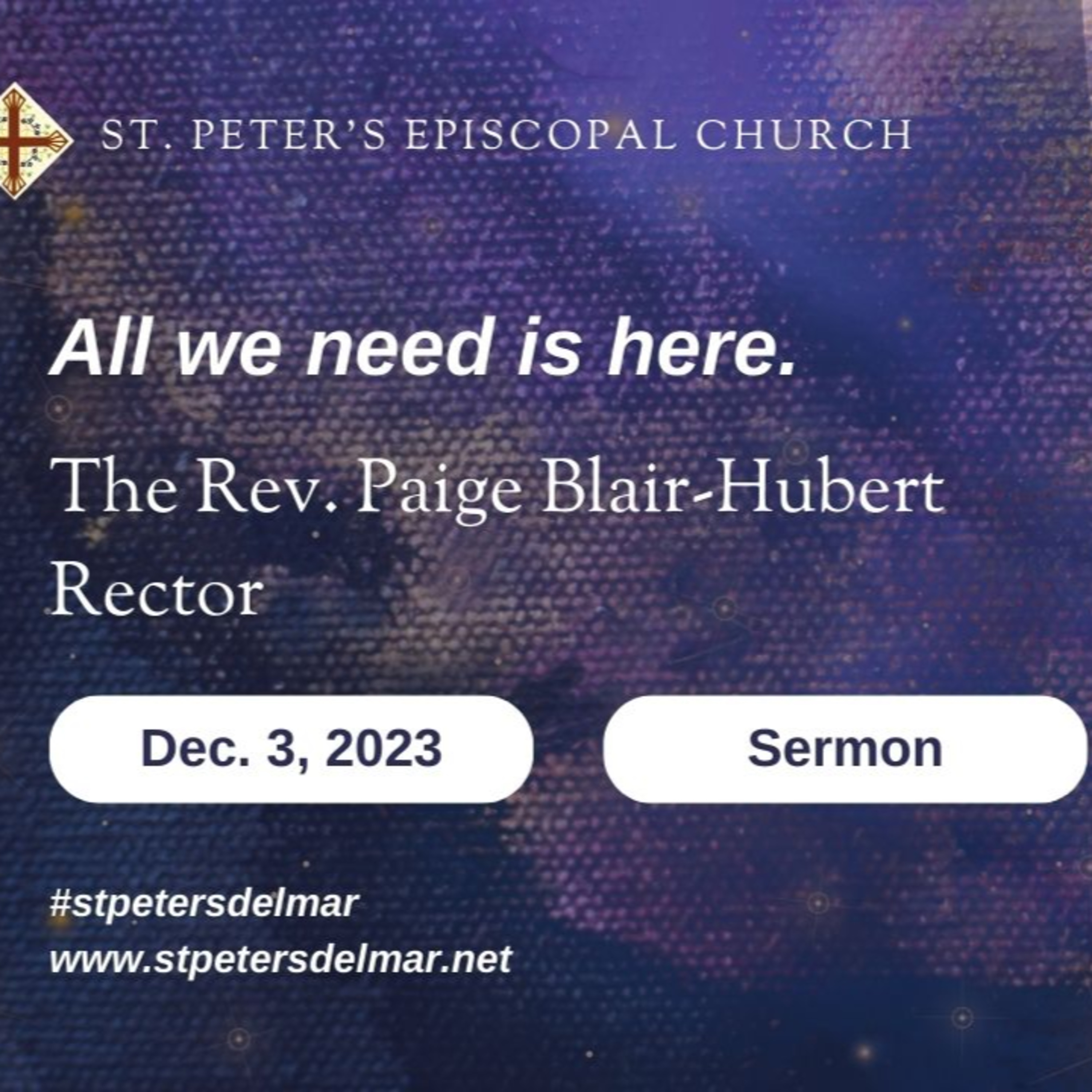 All We Need is Here by the Rev. Paige Blair-Hubert episode artwork