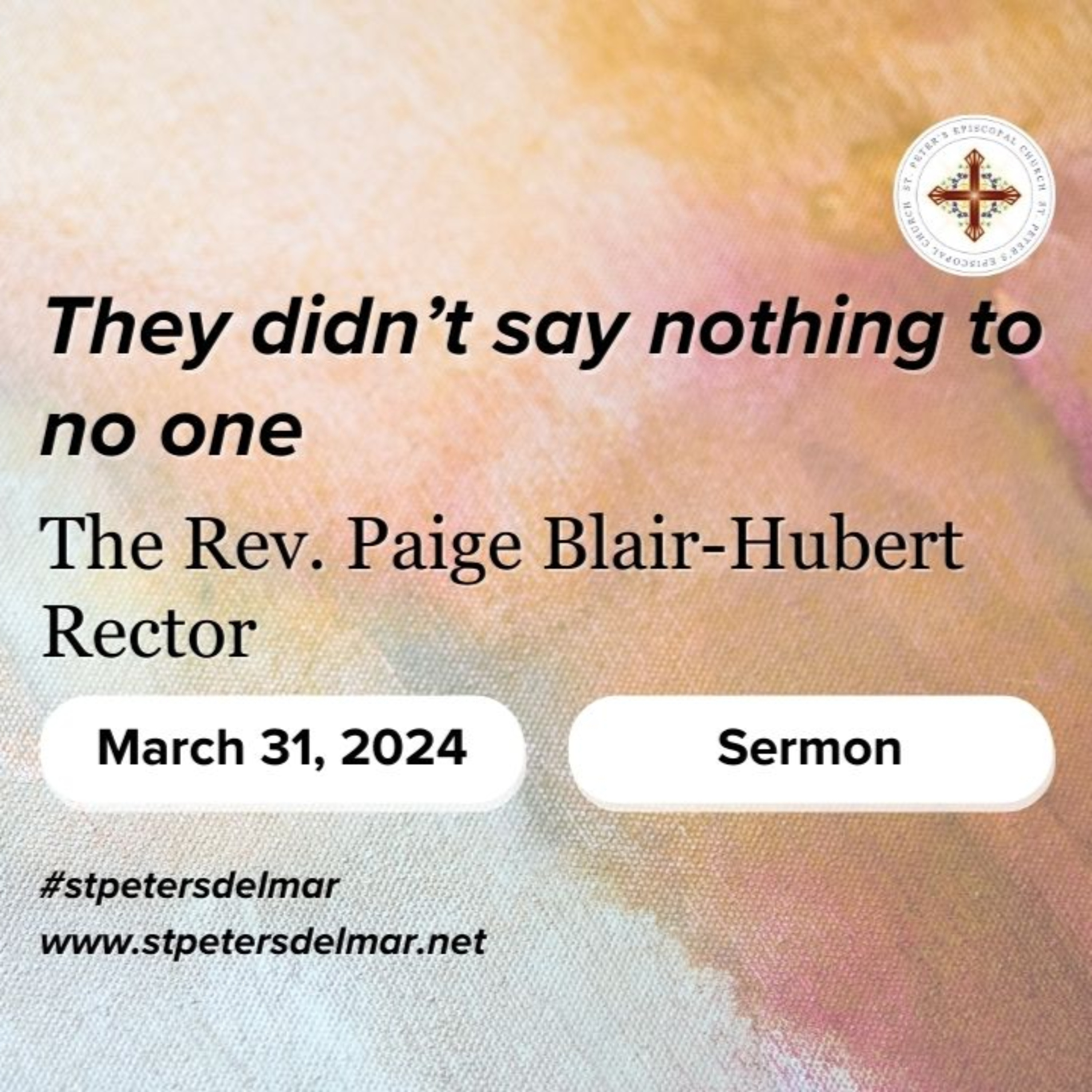"They didn't say nothing to no one" by the Rev. Paige Blair-Hubert episode artwork