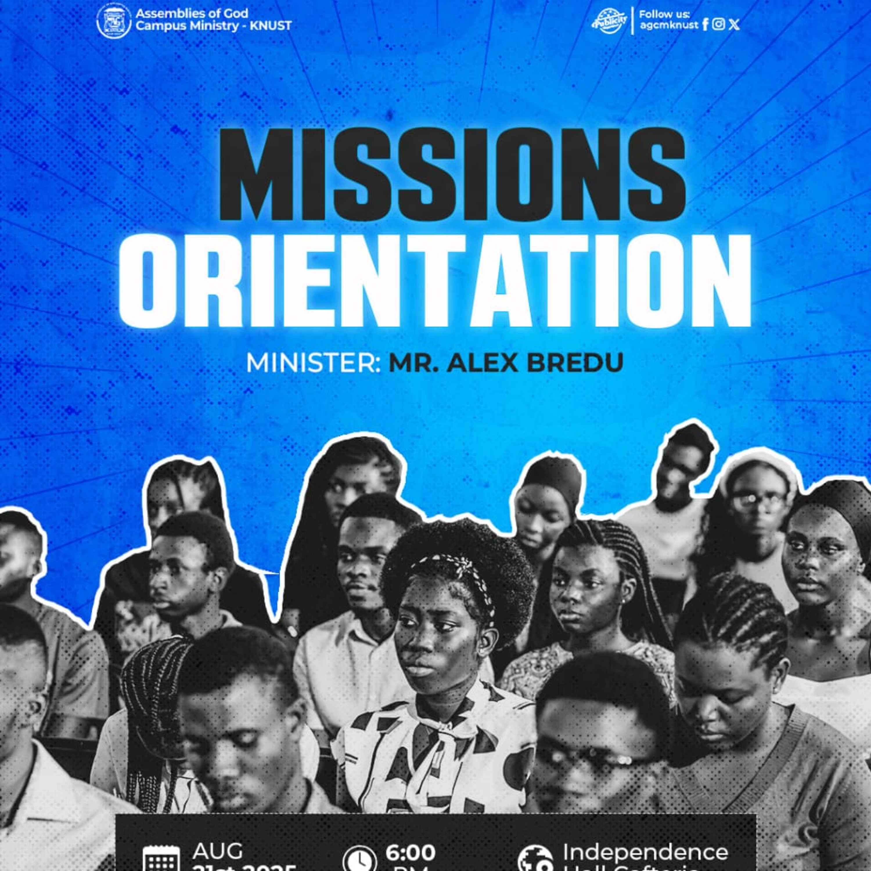 MISSIONS ORIENTATION: 1 - MR - ALEX BREDU
