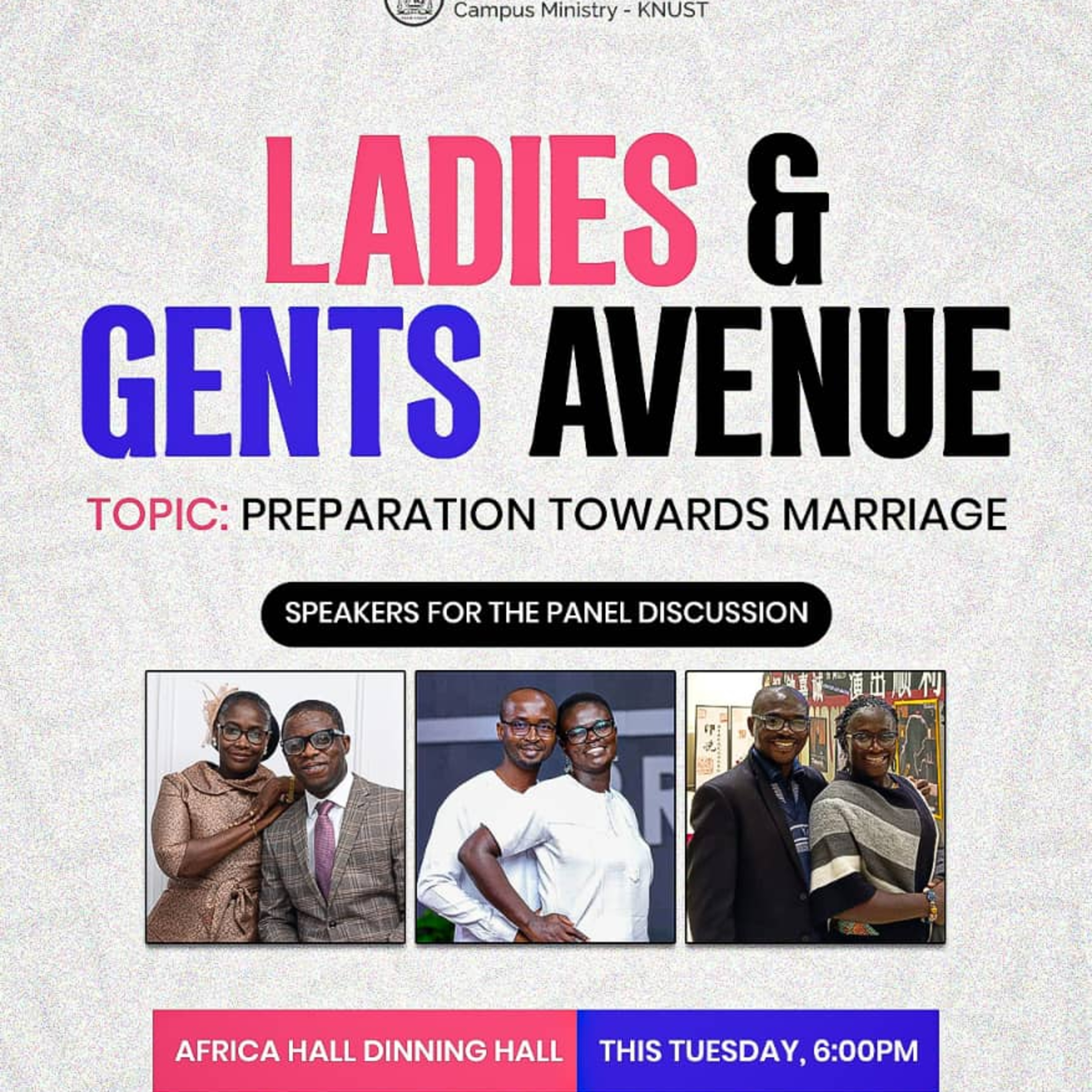 PREPARATION TOWARDS MARRIAGE _LADIES AND GENTS AVANUE