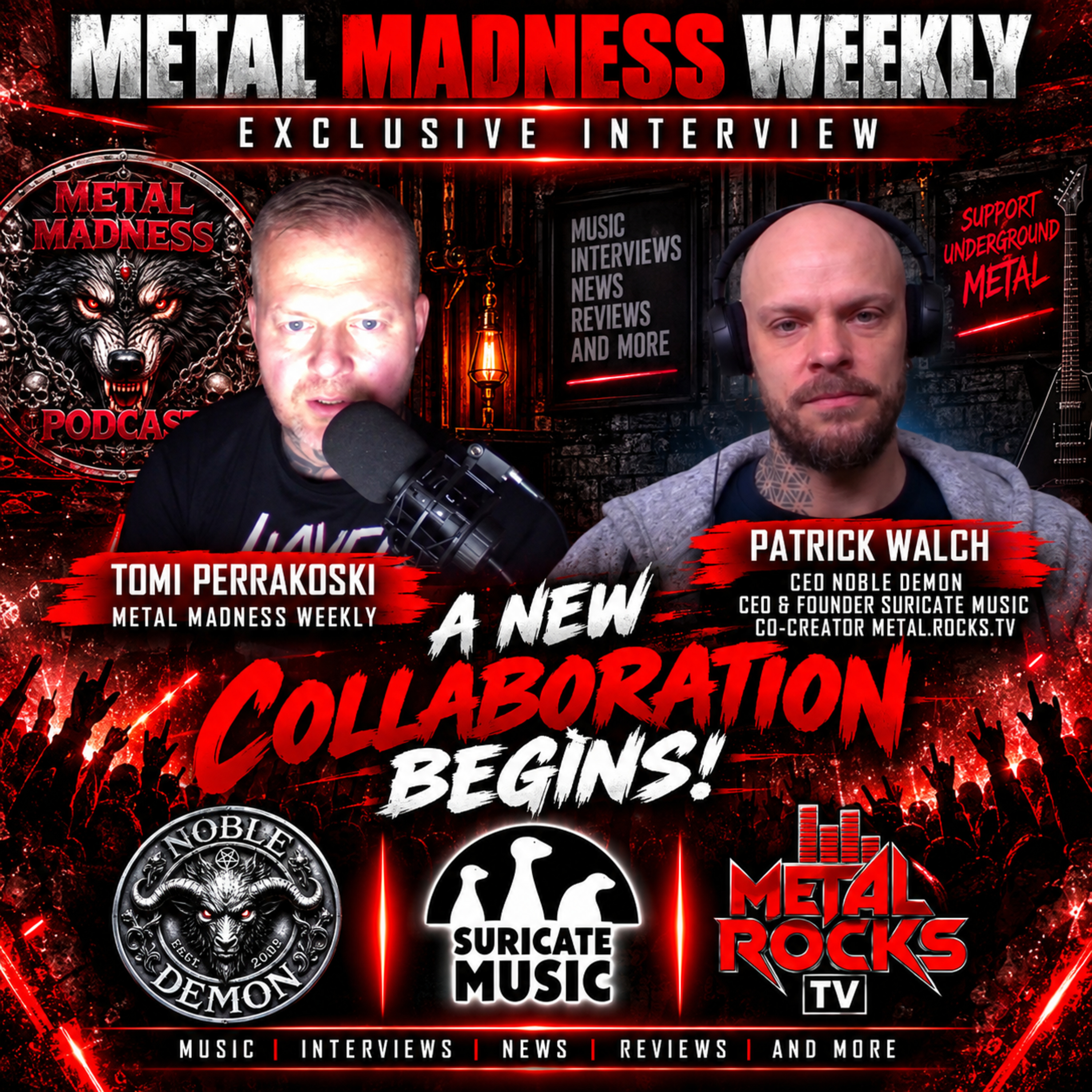 Patrick Walch: Inside Noble Demon, Suricate Music & Metal.Rocks.TV | Exclusive Interview