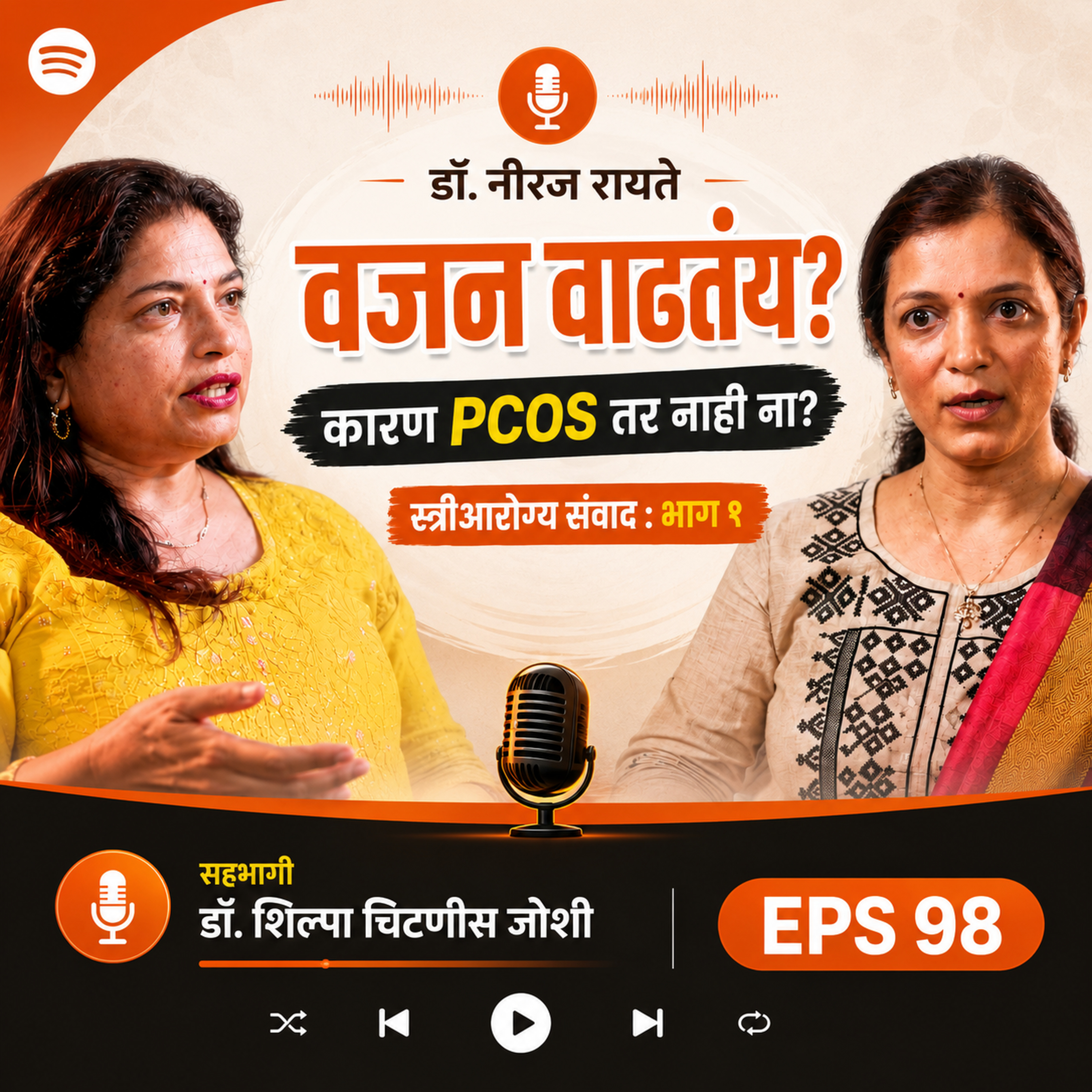 ⚖️ वजन सतत वाढतंय? कारण PCOS तर नाही ना? 🤔 - Dr. Shilpa Chitnis Joshi (Obstetrician and Gynecologist)  episode artwork
