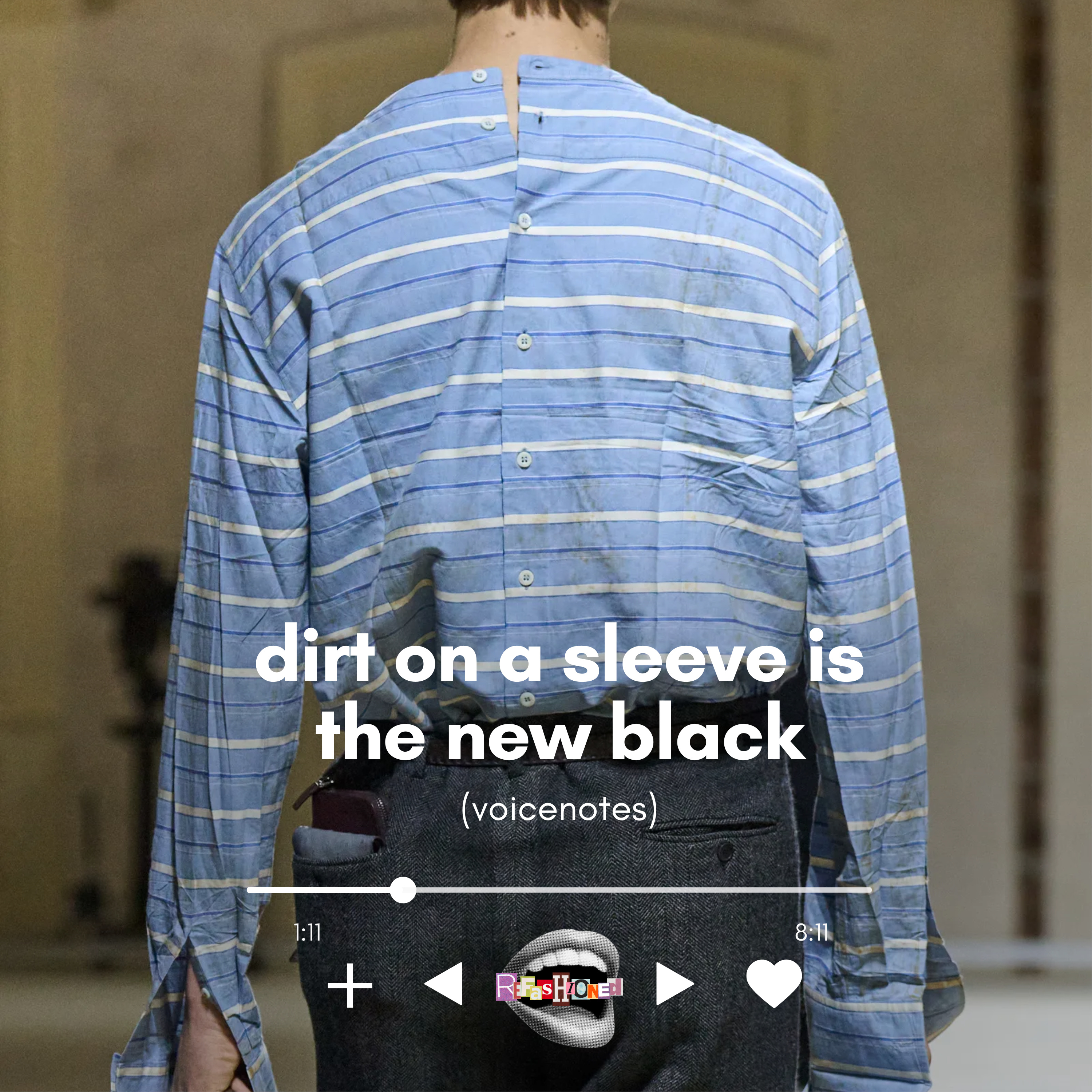 dirt on a sleeve is the new black (voicenotes) episode artwork