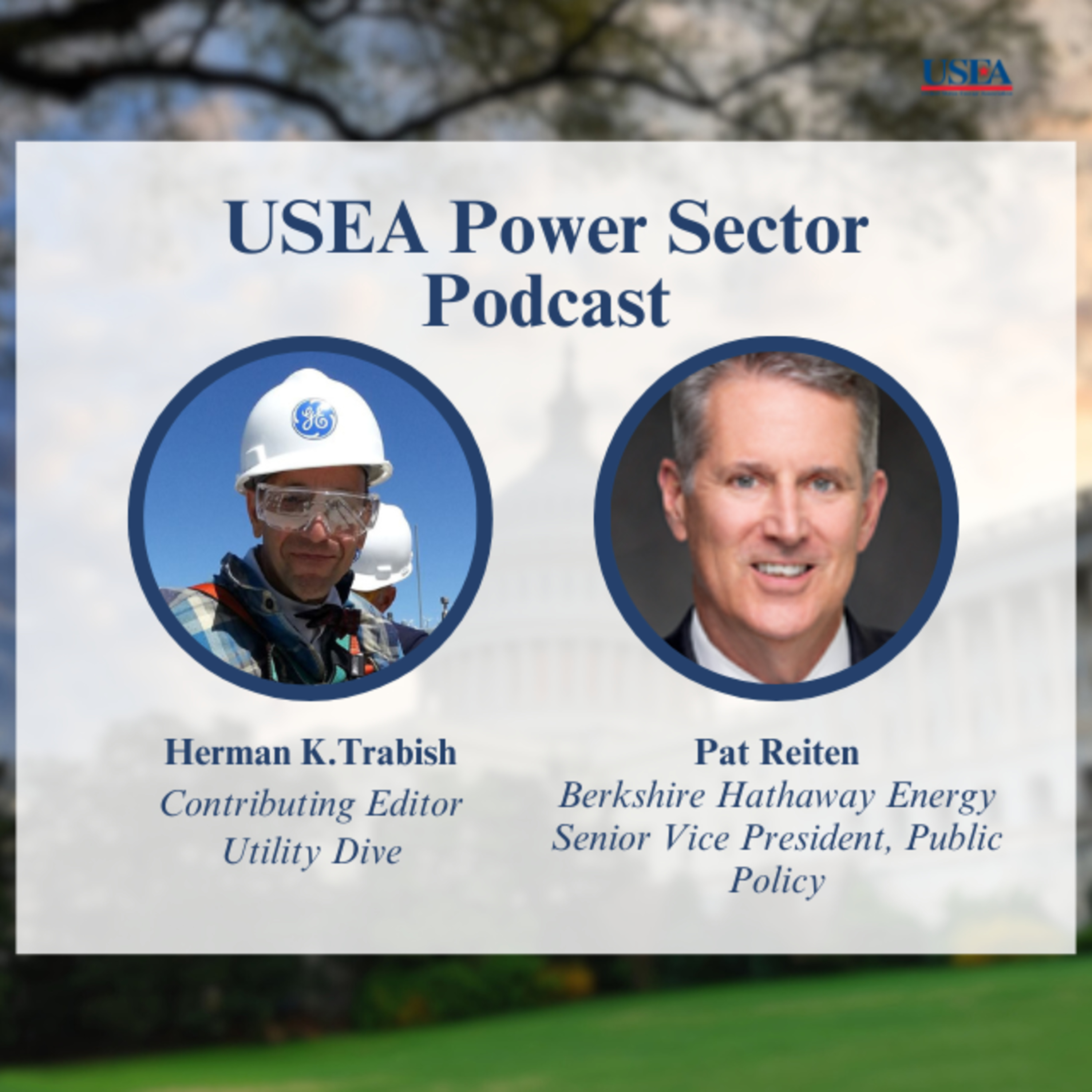 USEA Power Sector Podcast Episode 14: Berkshire Hathaway Energy SVP Of Public Policy Pat Reiten episode artwork