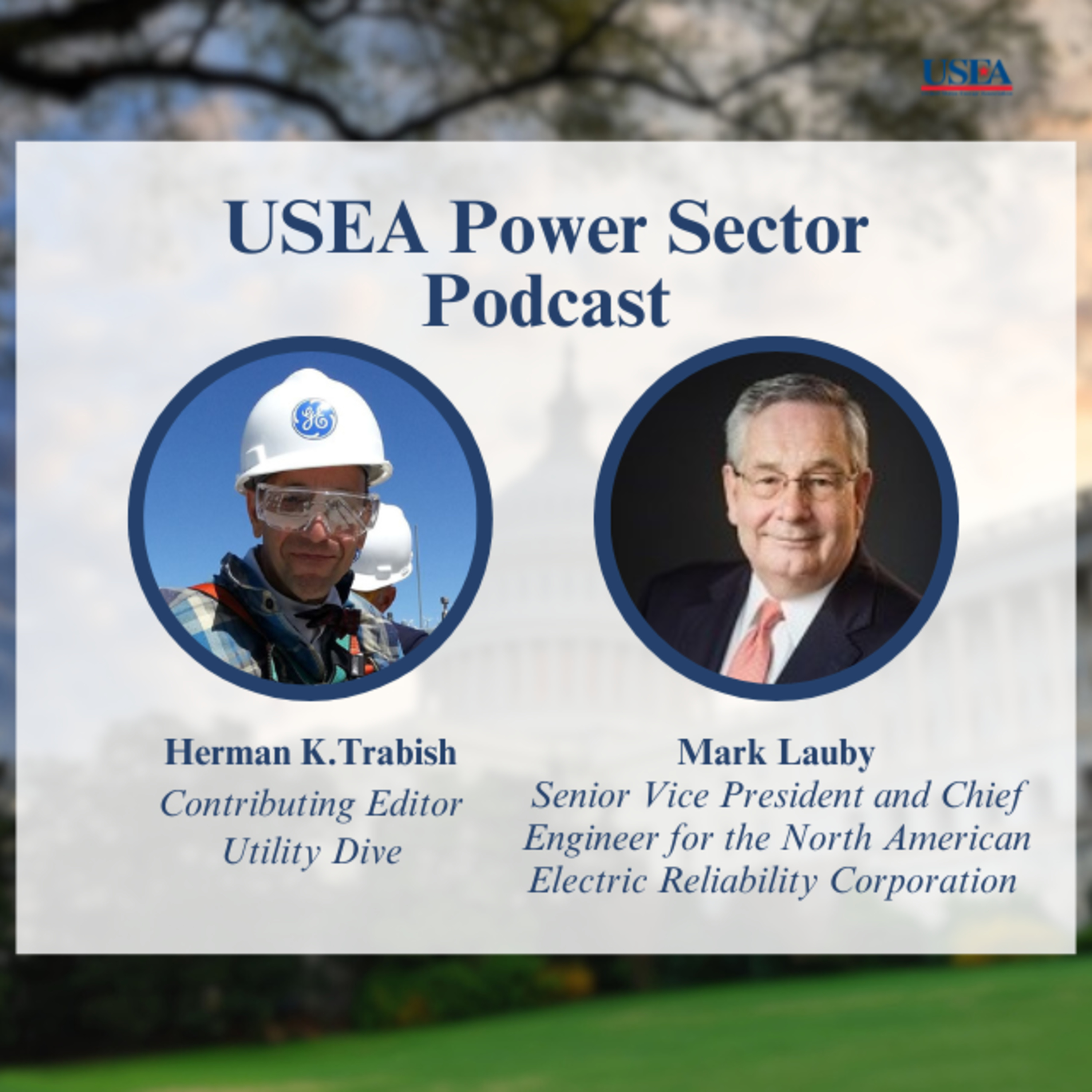 USEA Power Sector Podcast Episode 21: Senior Vice President and Chief Engineer for the North American Electric Reliability Corporation Mark Lauby episode artwork