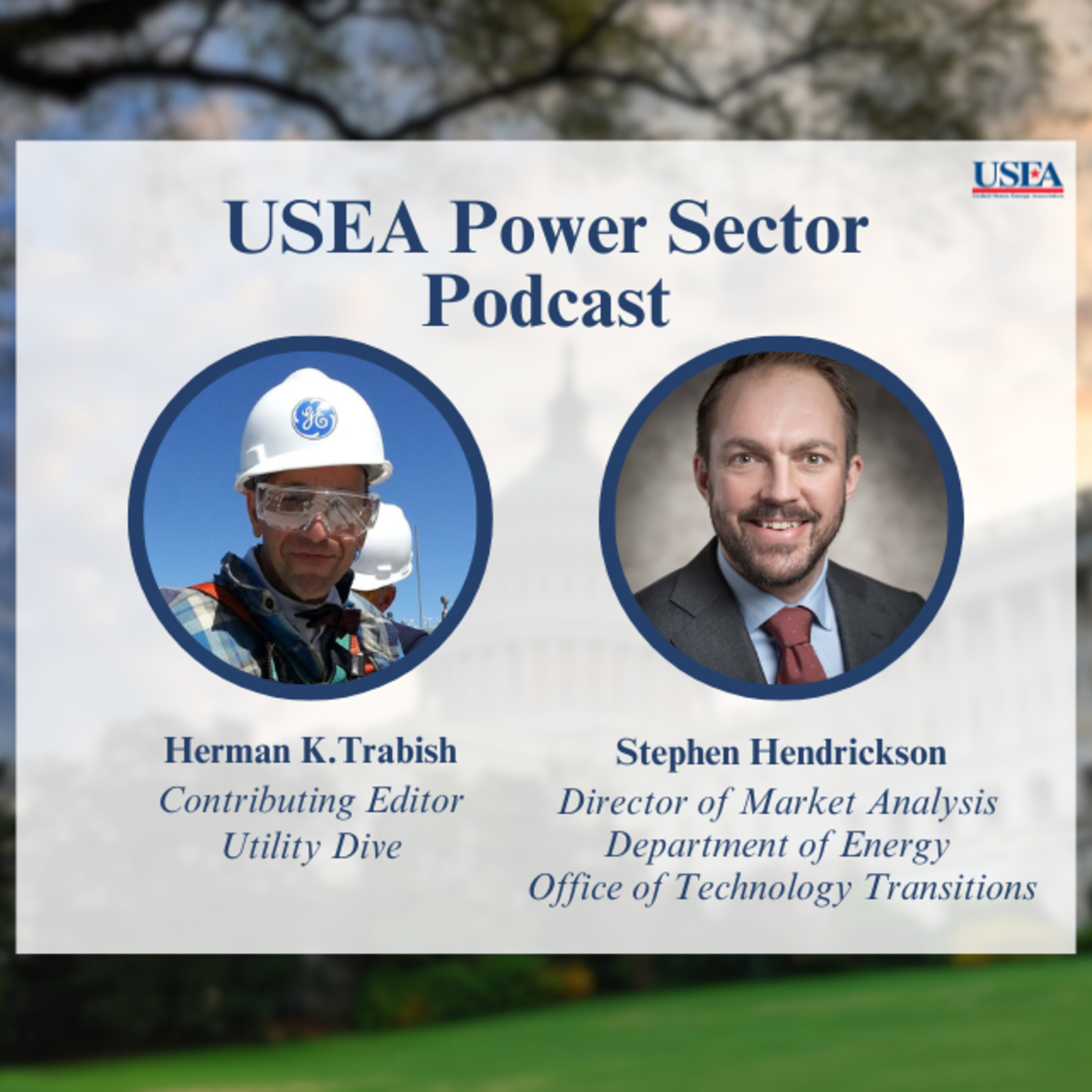 USEA Power Sector Podcast Episode 32: DOE OTT Director of Market Analysis Stephen Hendrickson episode artwork