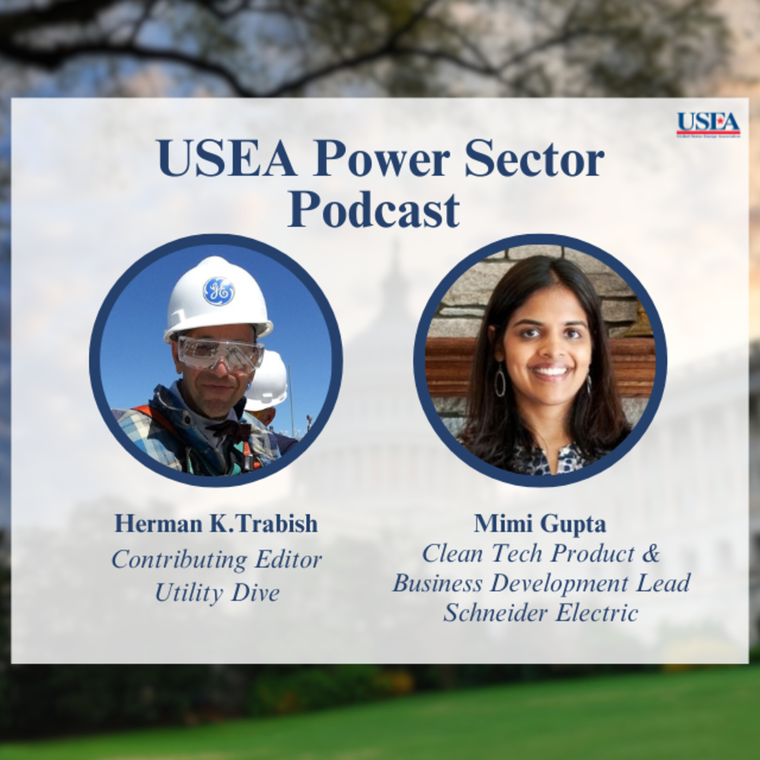 USEA Power Sector Podcast Episode 50: Schneider Electric Clean Tech Product and Business Development Lead Mimi Gupta episode artwork