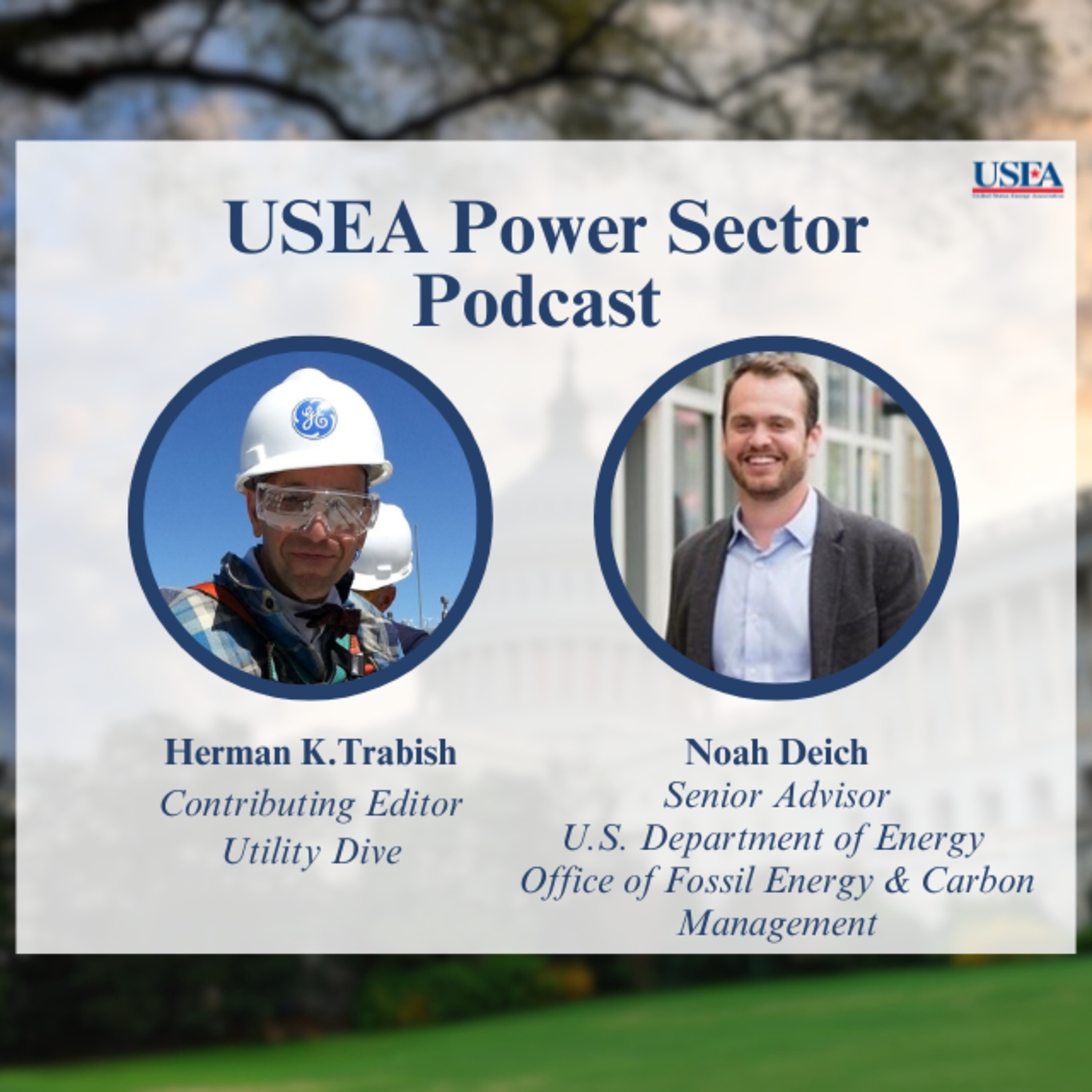USEA Power Sector Podcast Episode 73: DOE FECM Senior Advisor Noah Deich  episode artwork