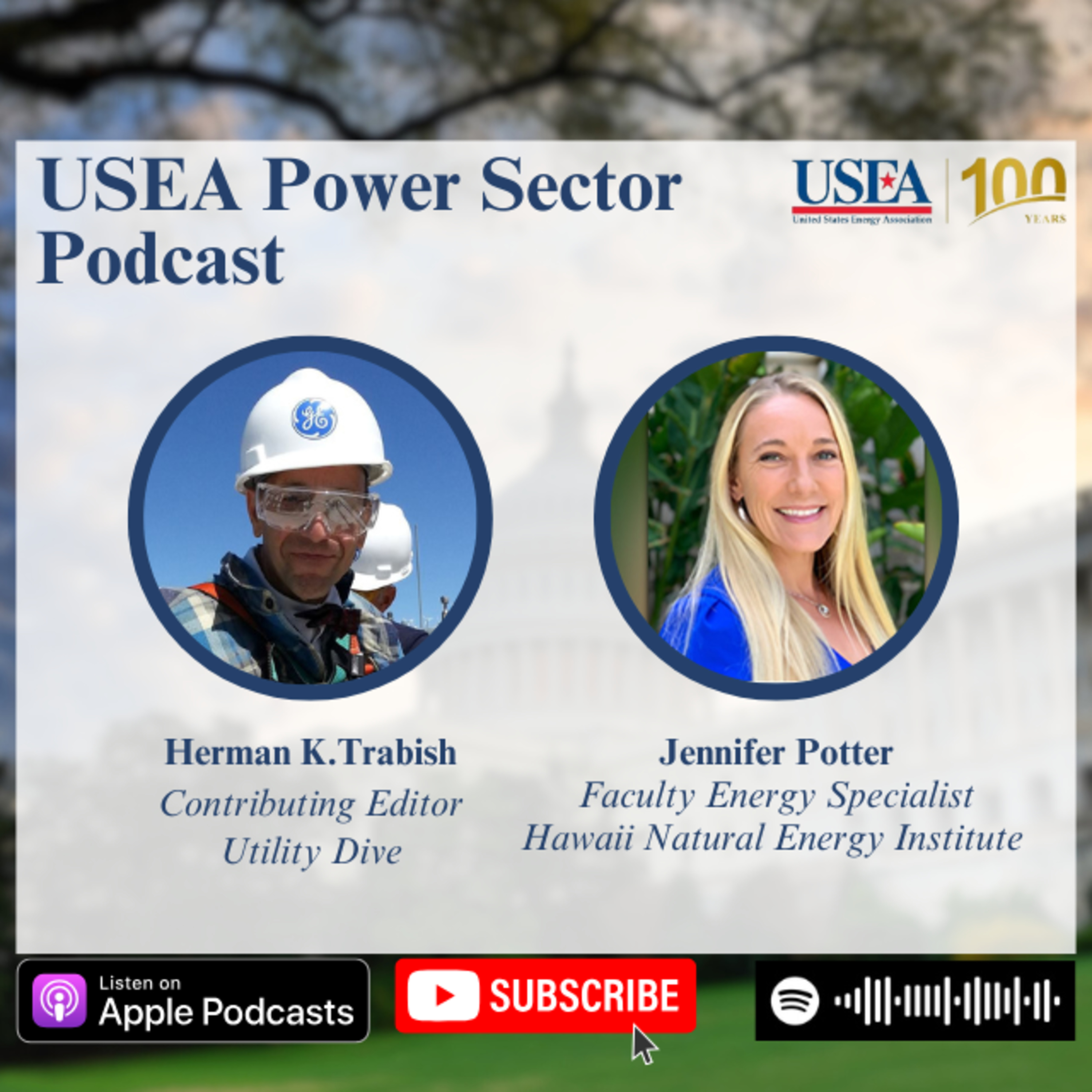 USEA Power Sector Podcast Episode 98: Hawaii Natural Energy Institute Faculty Energy Specialist Jennifer Potter episode artwork