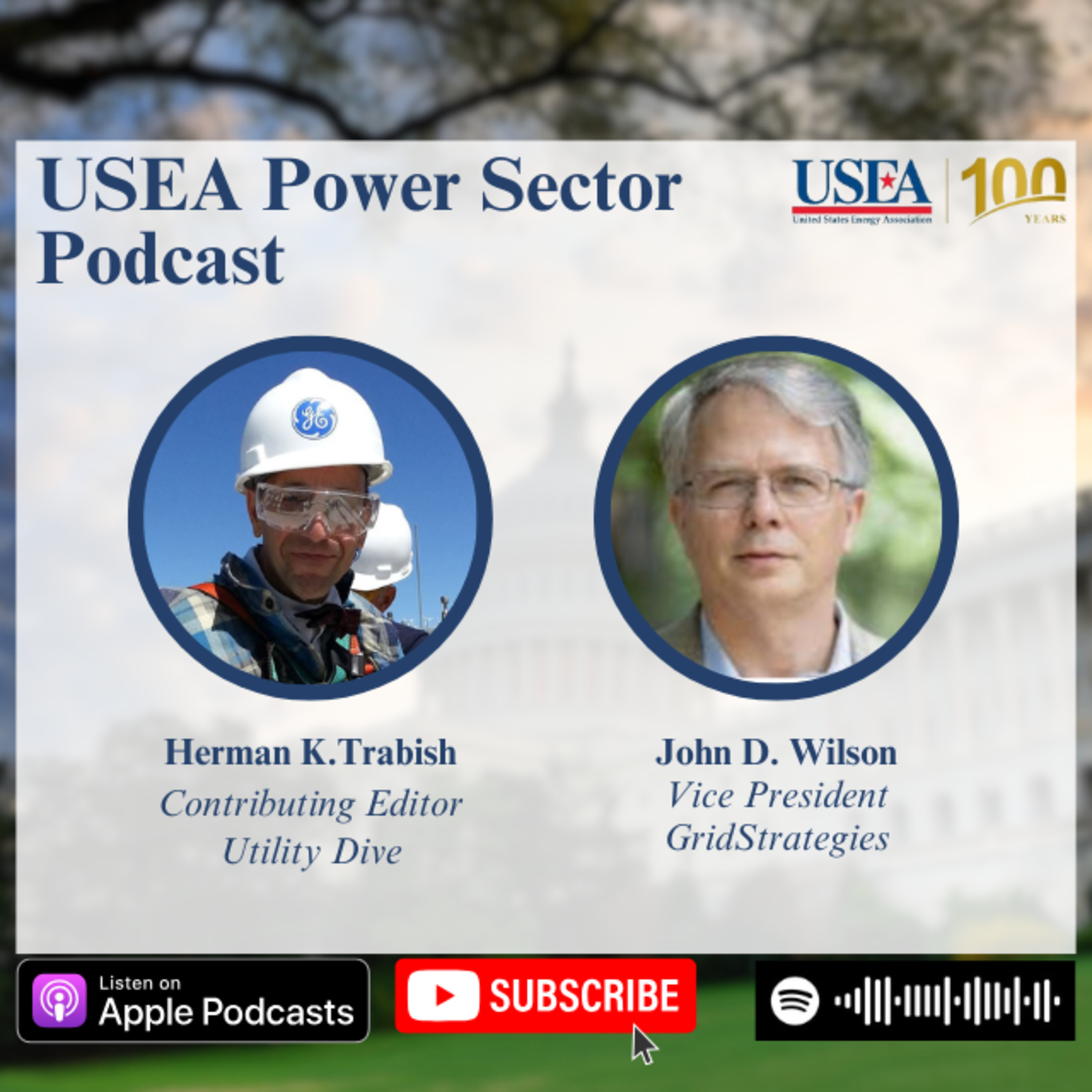 USEA Power Sector Podcast Episode 100: GridStrategies Vice President John D. Wilson episode artwork