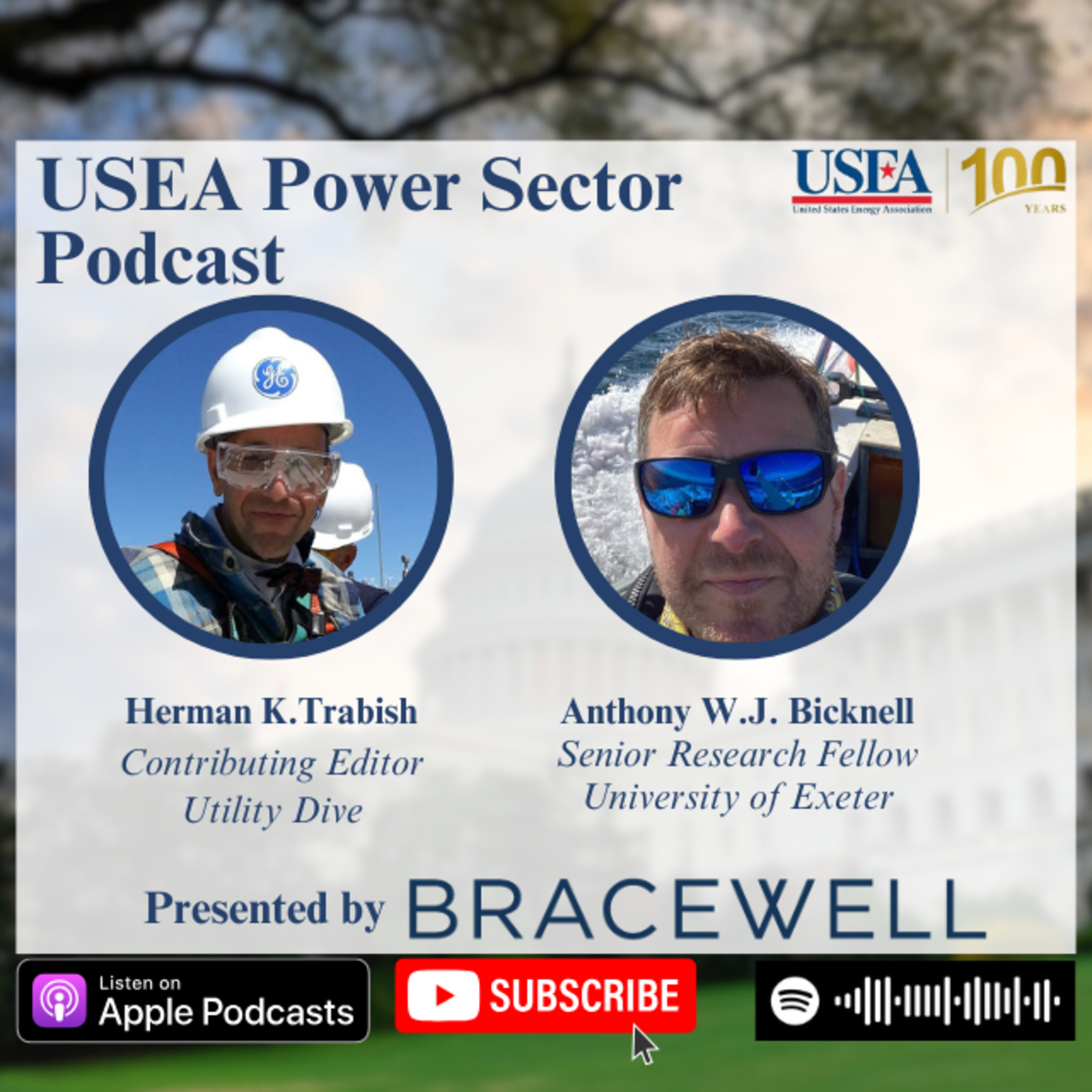 USEA Power Sector Podcast Episode 132: University of Exeter Research Fellow Anthony W.J. Bicknell episode artwork
