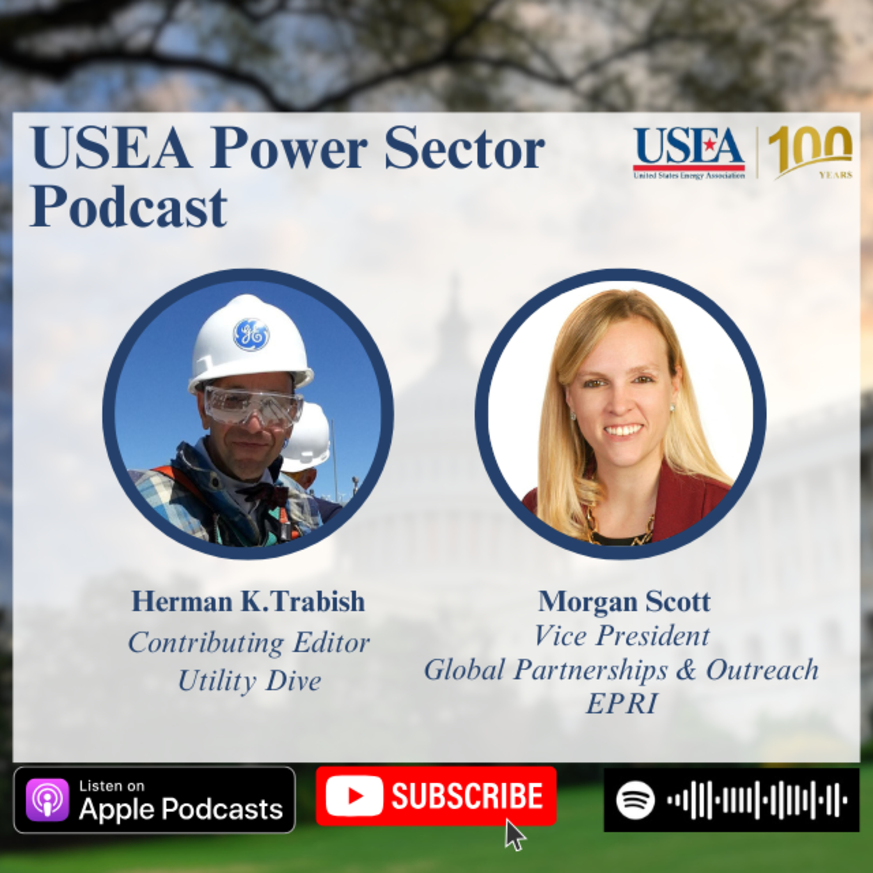 USEA Power Sector Podcast Episode 146: EPRI VP of Global Partnerships & Outreach Morgan Scott episode artwork