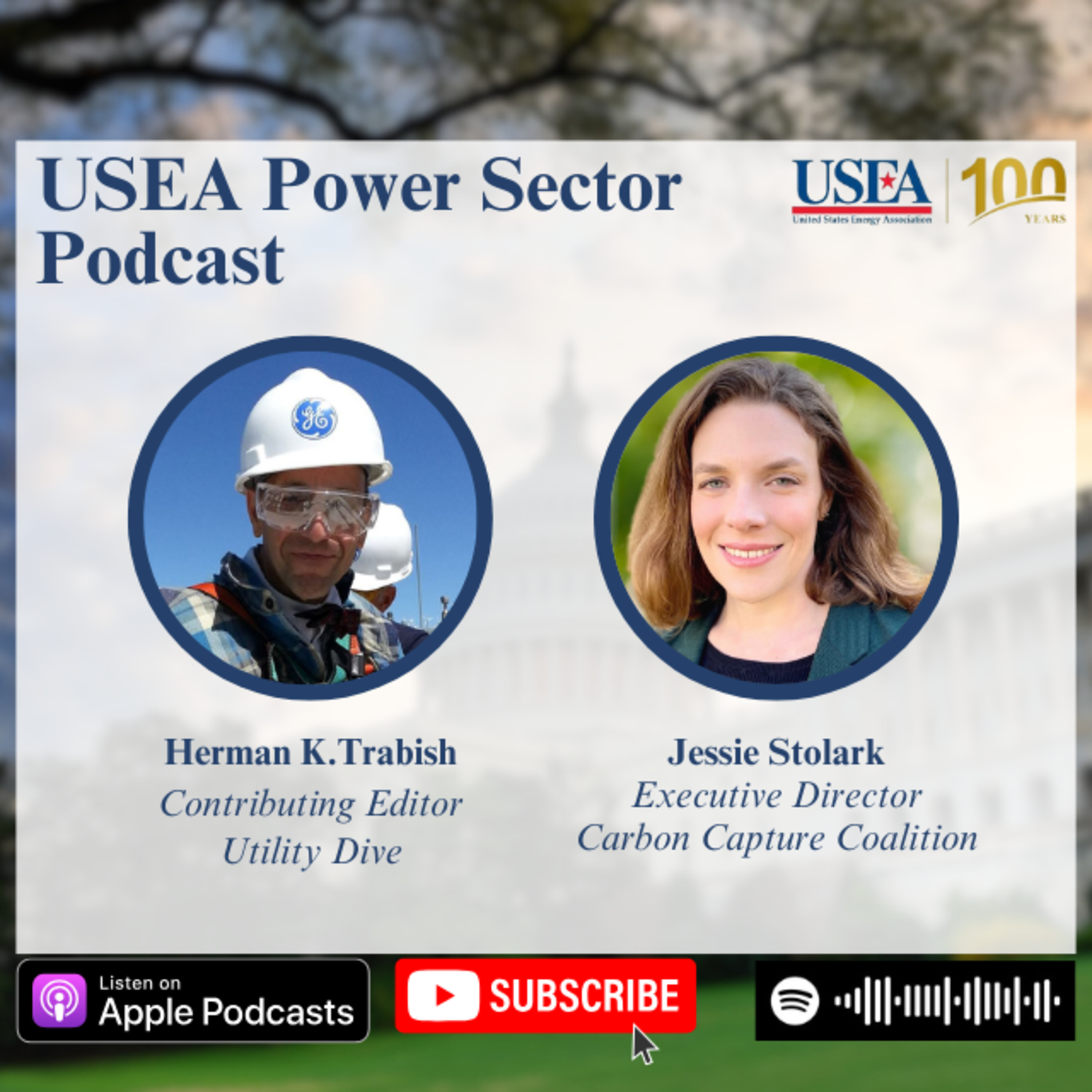 USEA Power Sector Podcast Episode 147: Carbon Capture Coalition Executive Director Jessie Stolark episode artwork