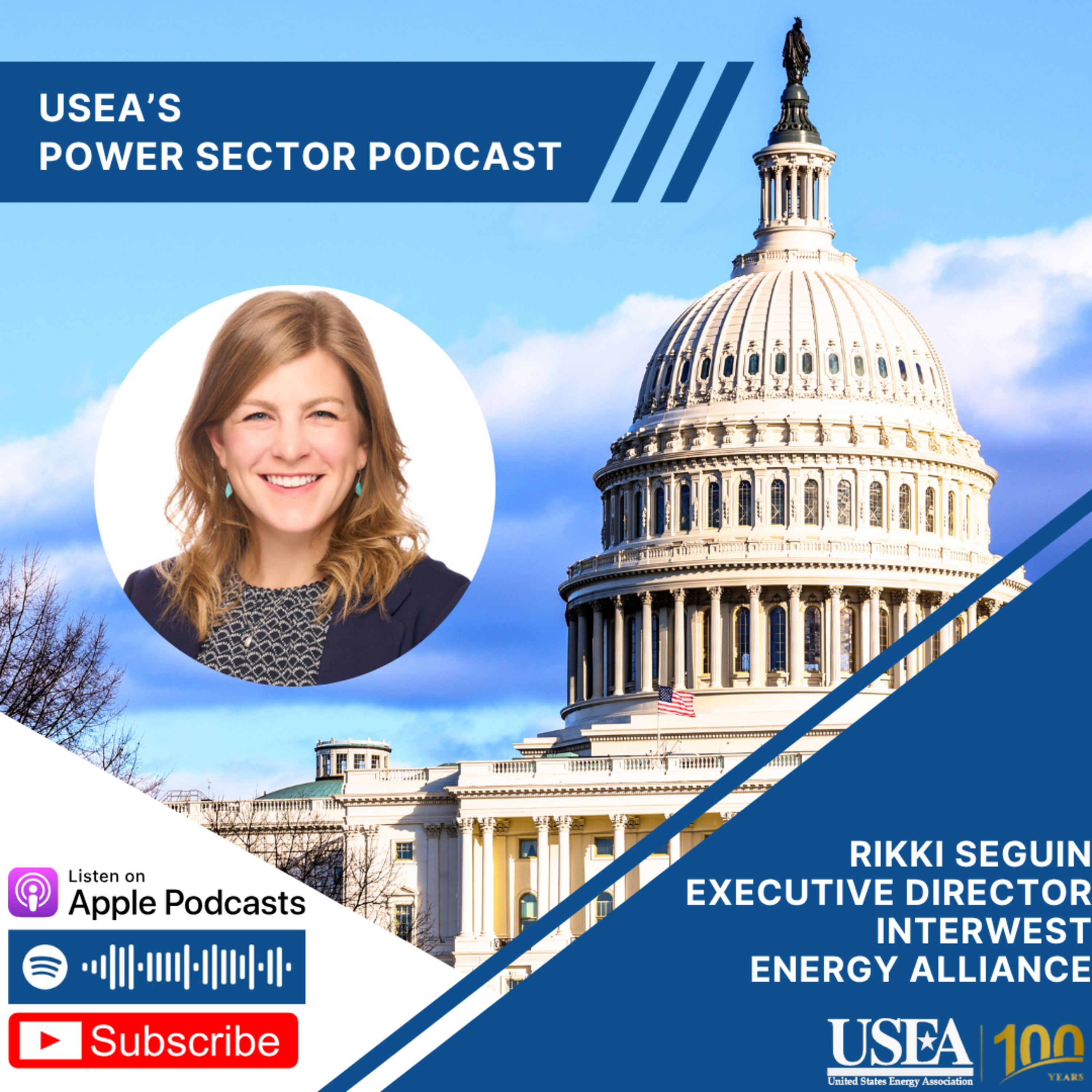 USEA Power Sector Podcast Episode 155: Interwest Energy Alliance Executive Director Rikki Seguin episode artwork