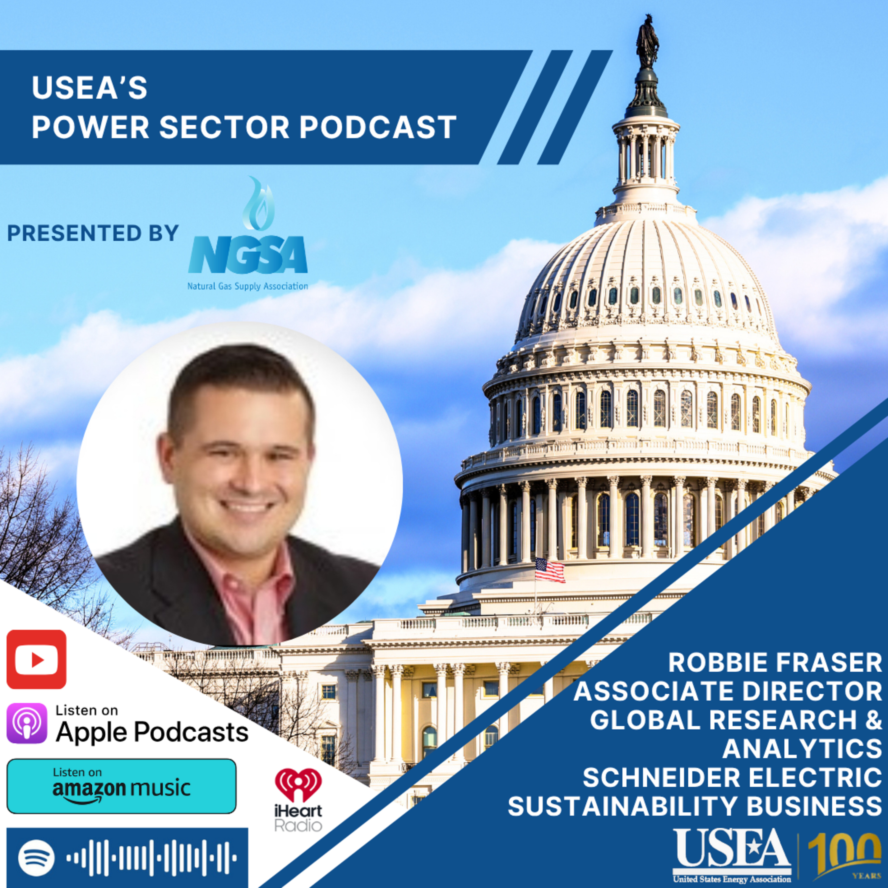 USEA Power Sector Podcast Episode 162: Schneider Electric Sustainability Business Associate Director of Global Research and Analytics Robbie Fraser episode artwork