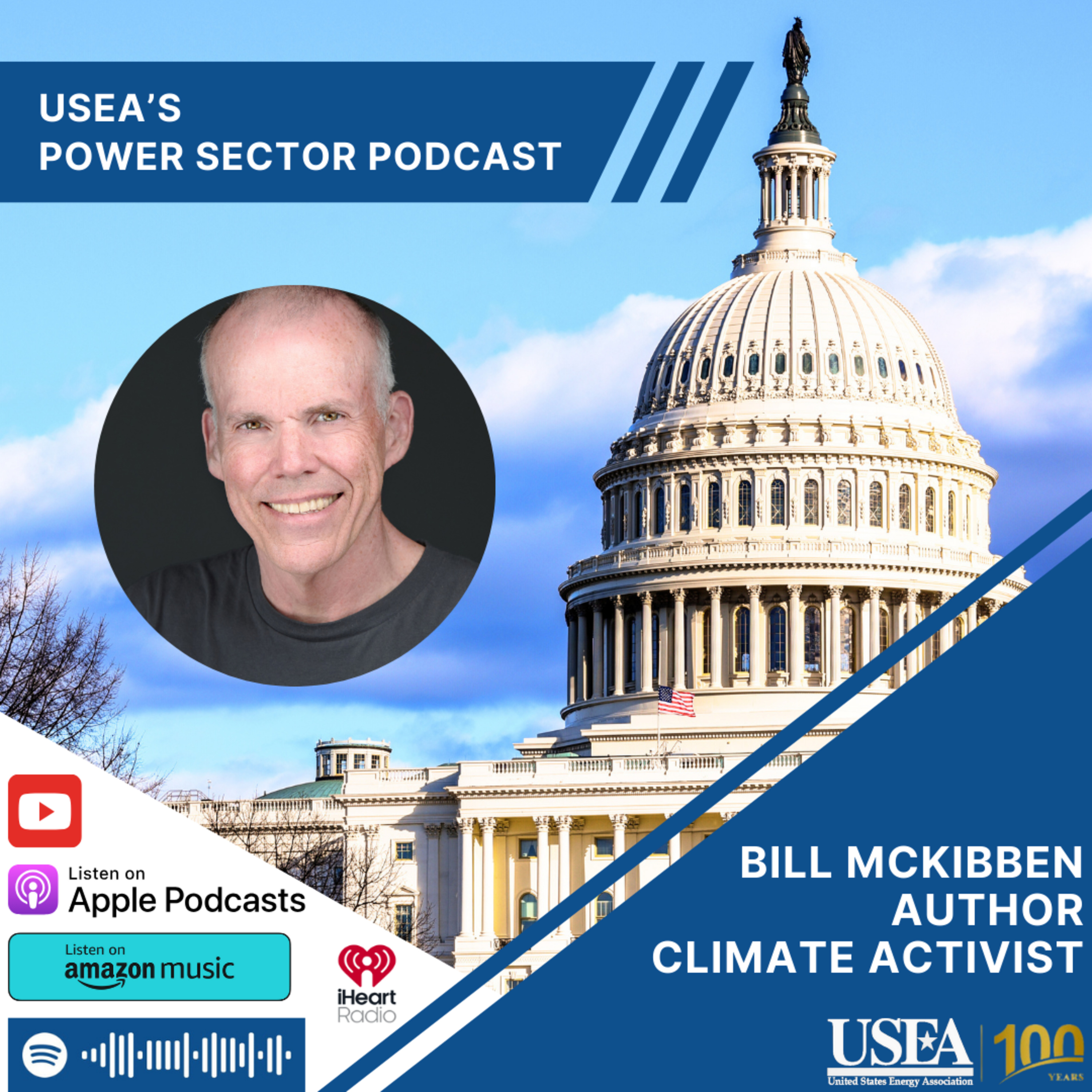 USEA Power Sector Podcast Episode 165: Author and Climate Activist Bill McKibben episode artwork