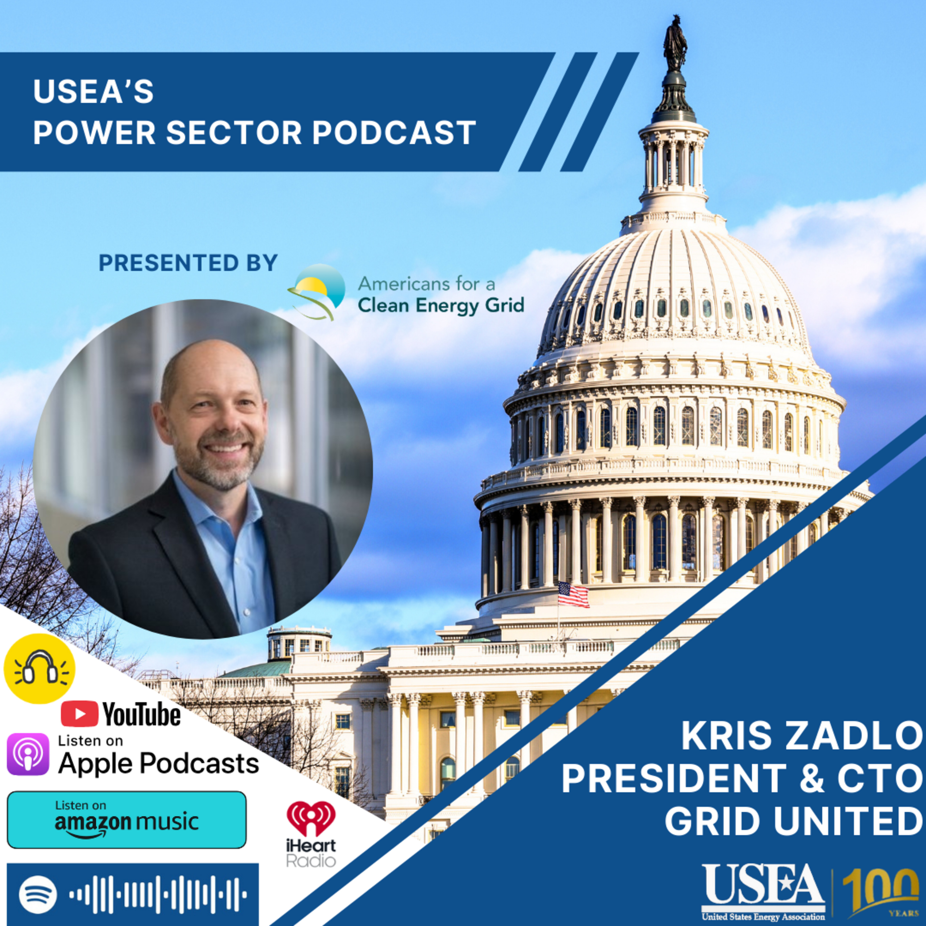 USEA Power Sector Podcast Episode 205: Grid United President & CTO Kris Zadlo episode artwork