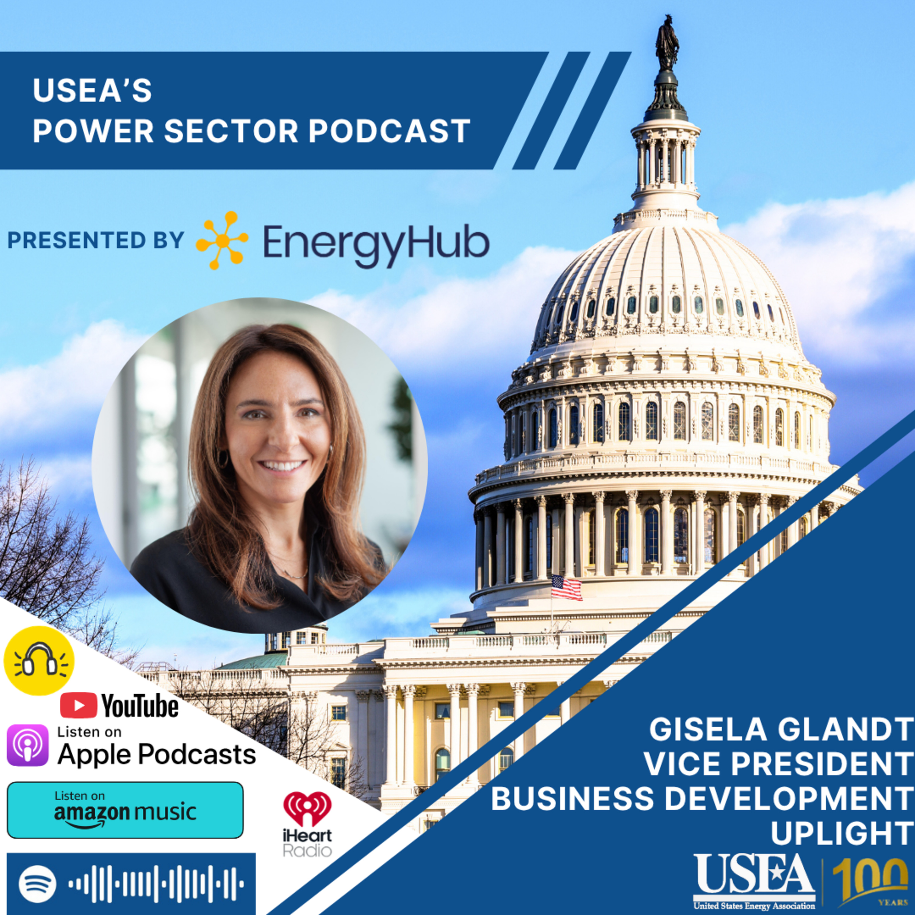 USEA Power Sector Podcast Episode 225: Uplight VP of Business Development Gisela Glandt episode artwork