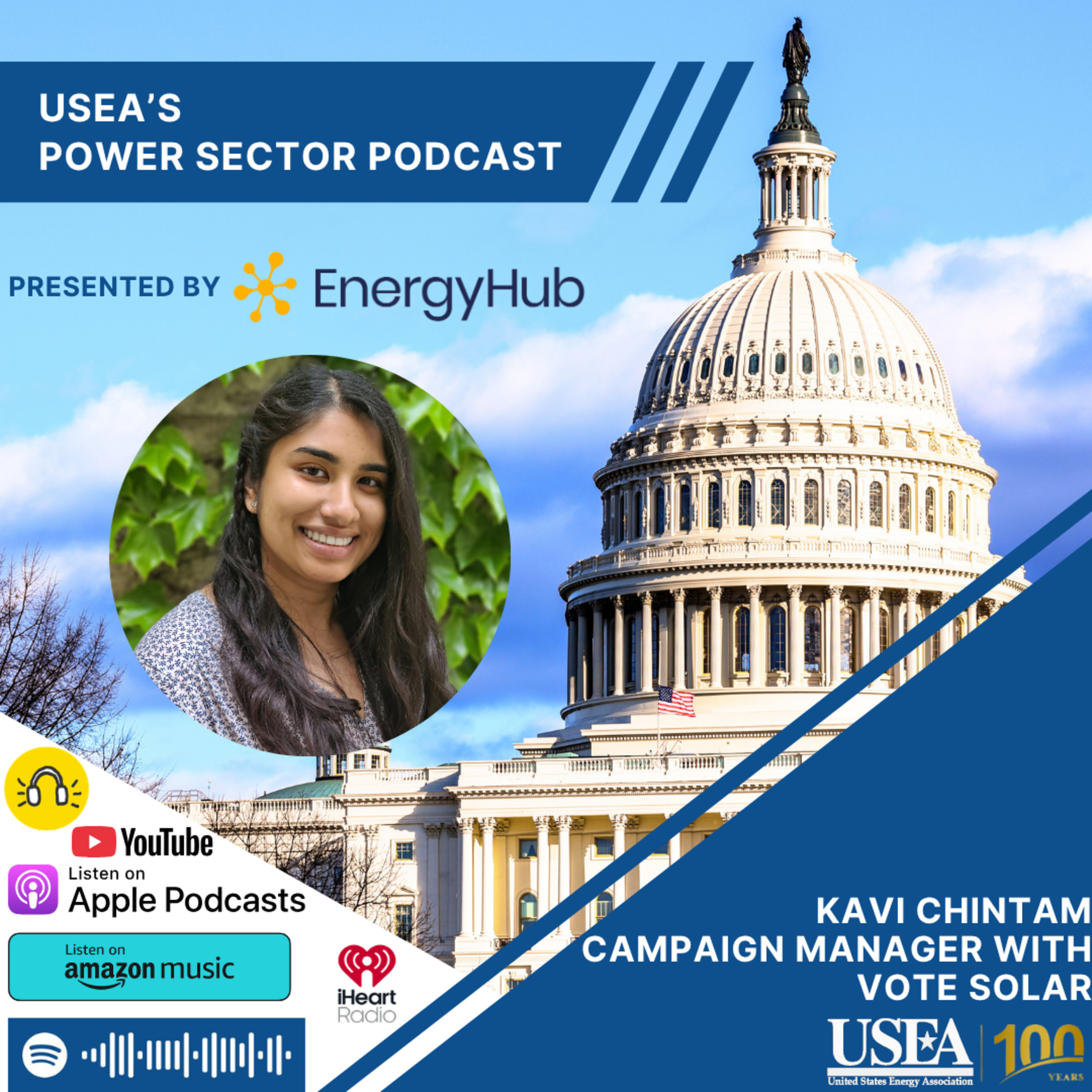 USEA Power Sector Podcast Episode 227: Vote Solar Campaign Manager Kavi Chintam episode artwork
