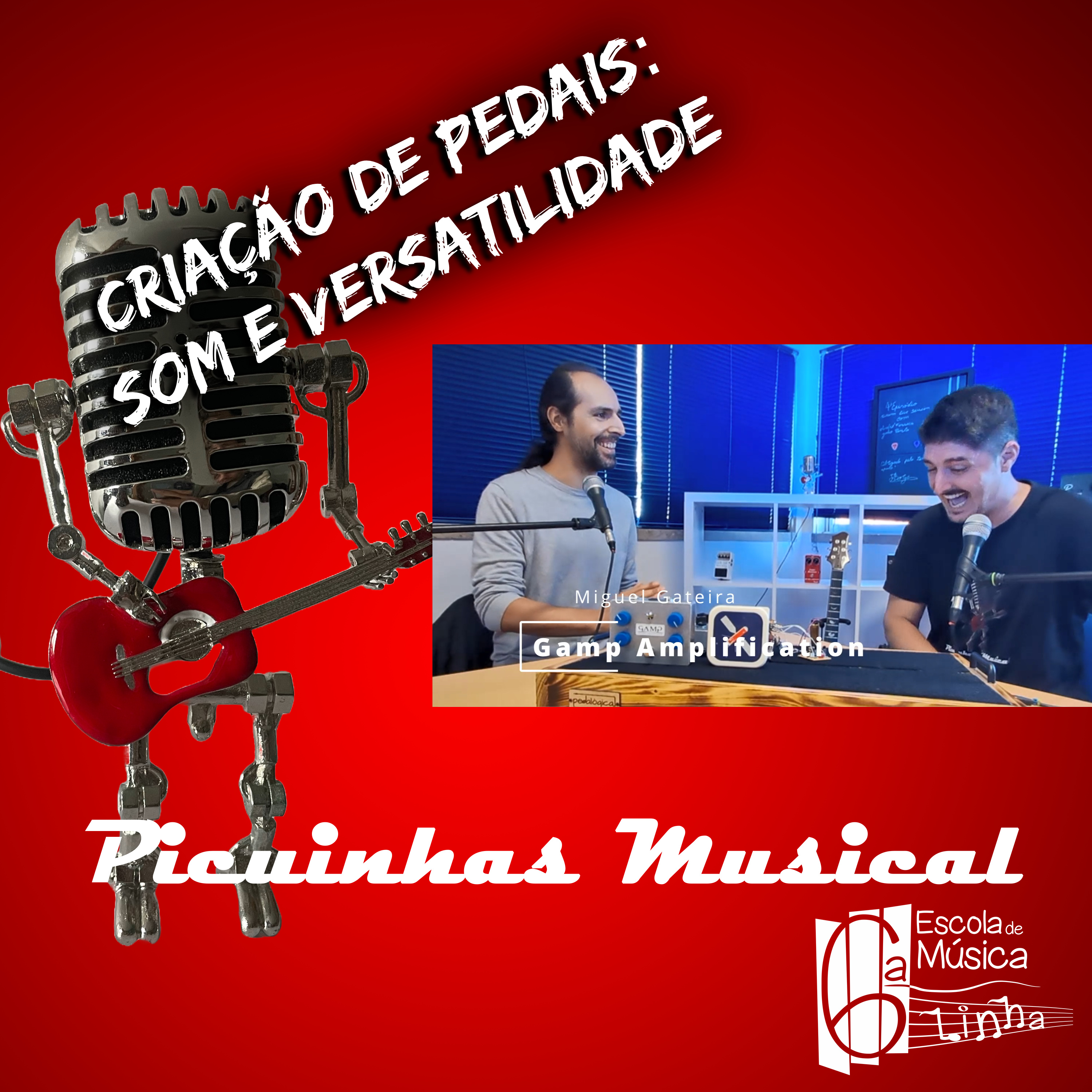 Ep. 12 - Criação de Pedais: Versatilidade e Som - Miguel Gateira - GAMP Gateira Amplification episode artwork