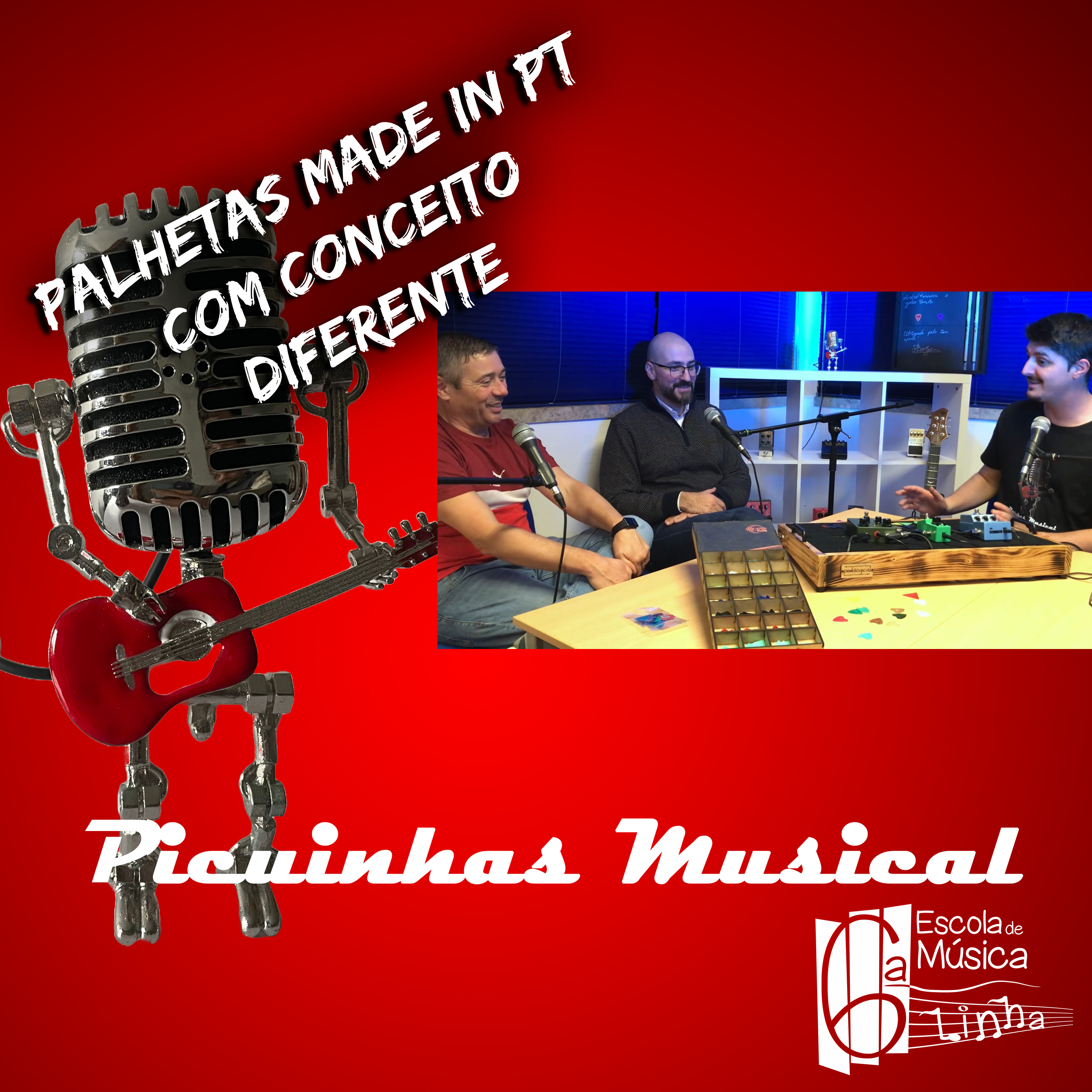 Ep. 14 - Palhetas Made In PT - Flexibilidades e Formatos - Mário Nadais e Vitor Silva - Marspicks episode artwork